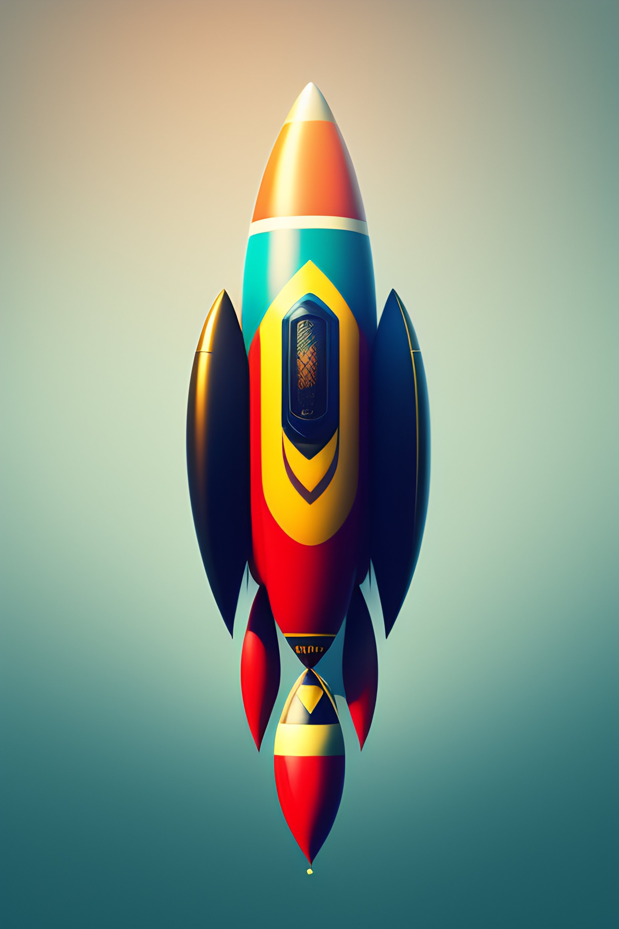 Lexica - A rocket that looks super cool and unique for marketing website