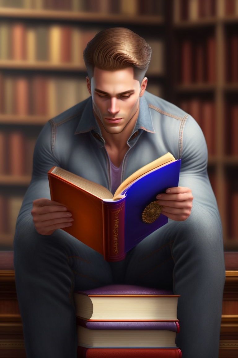 Lexica - Man reading book,male,man,book