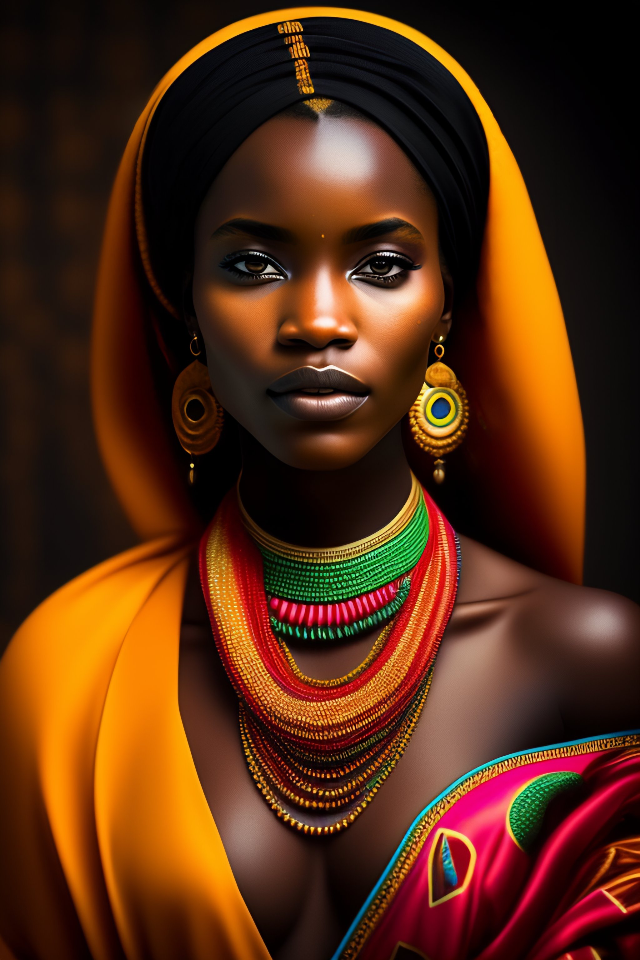 Lexica - An African beautiful girl