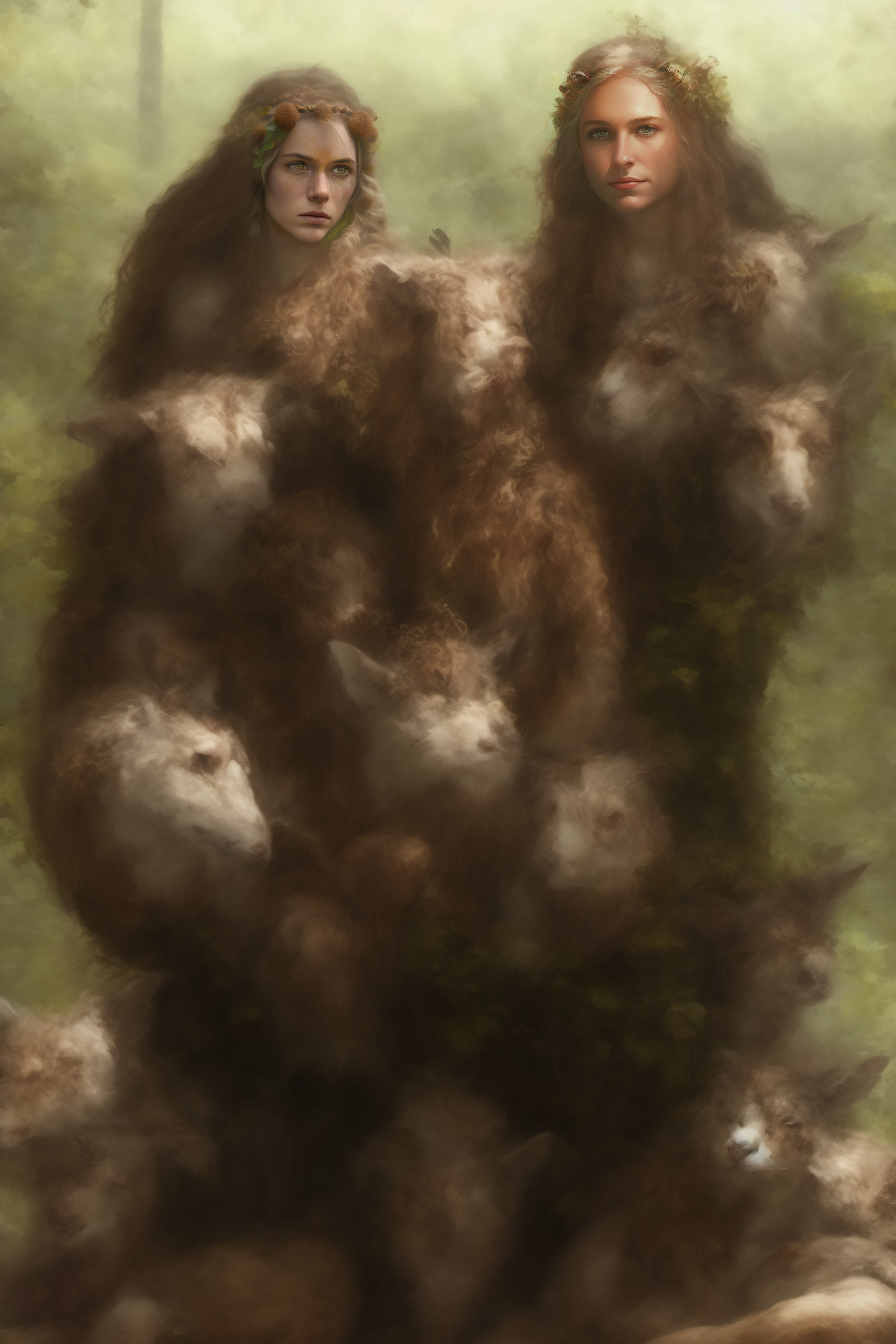 Lexica - A group of captured fae within a wagon cage.