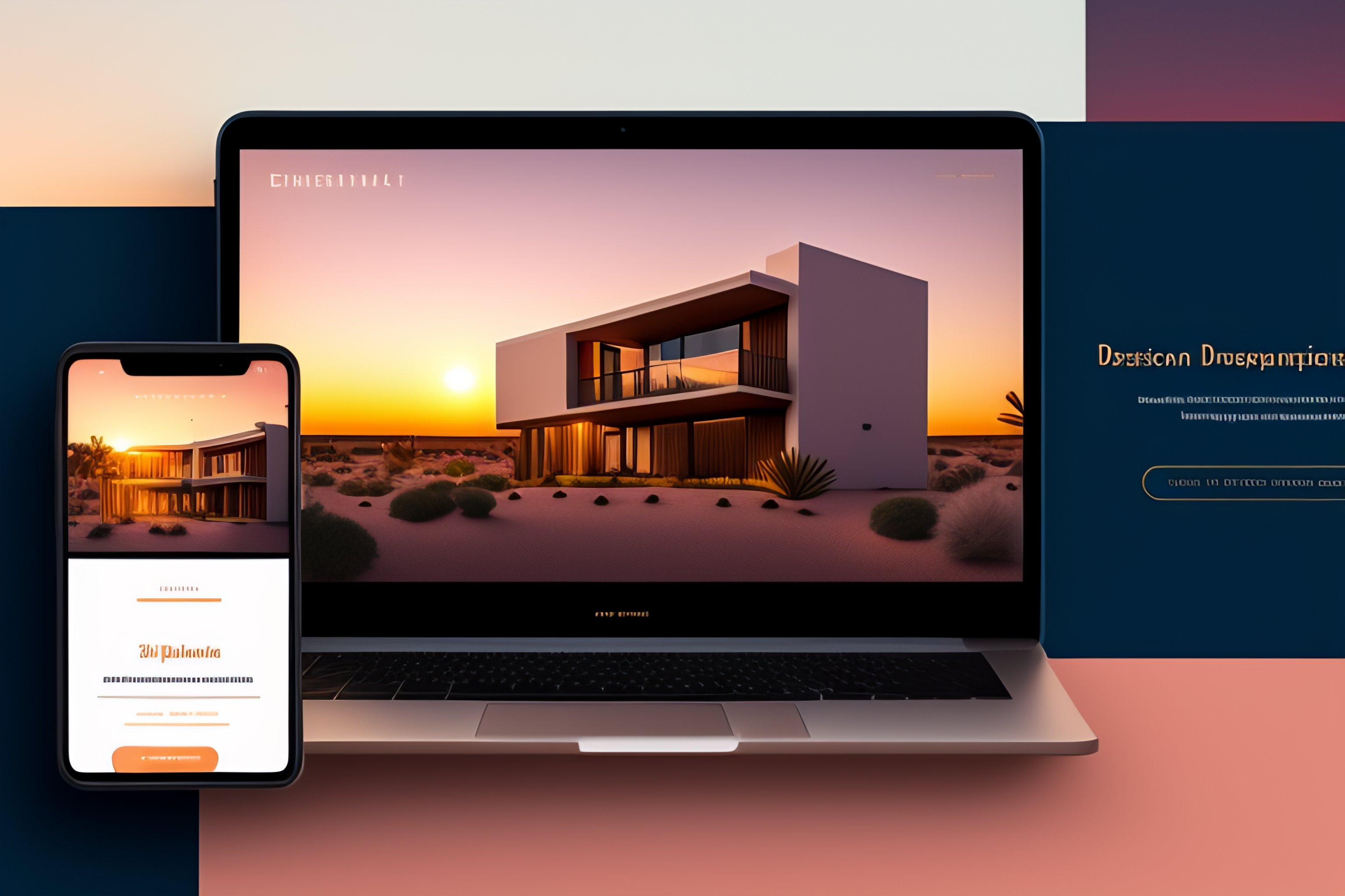 Lexica - Residential property development website, Desert Sunset color ...
