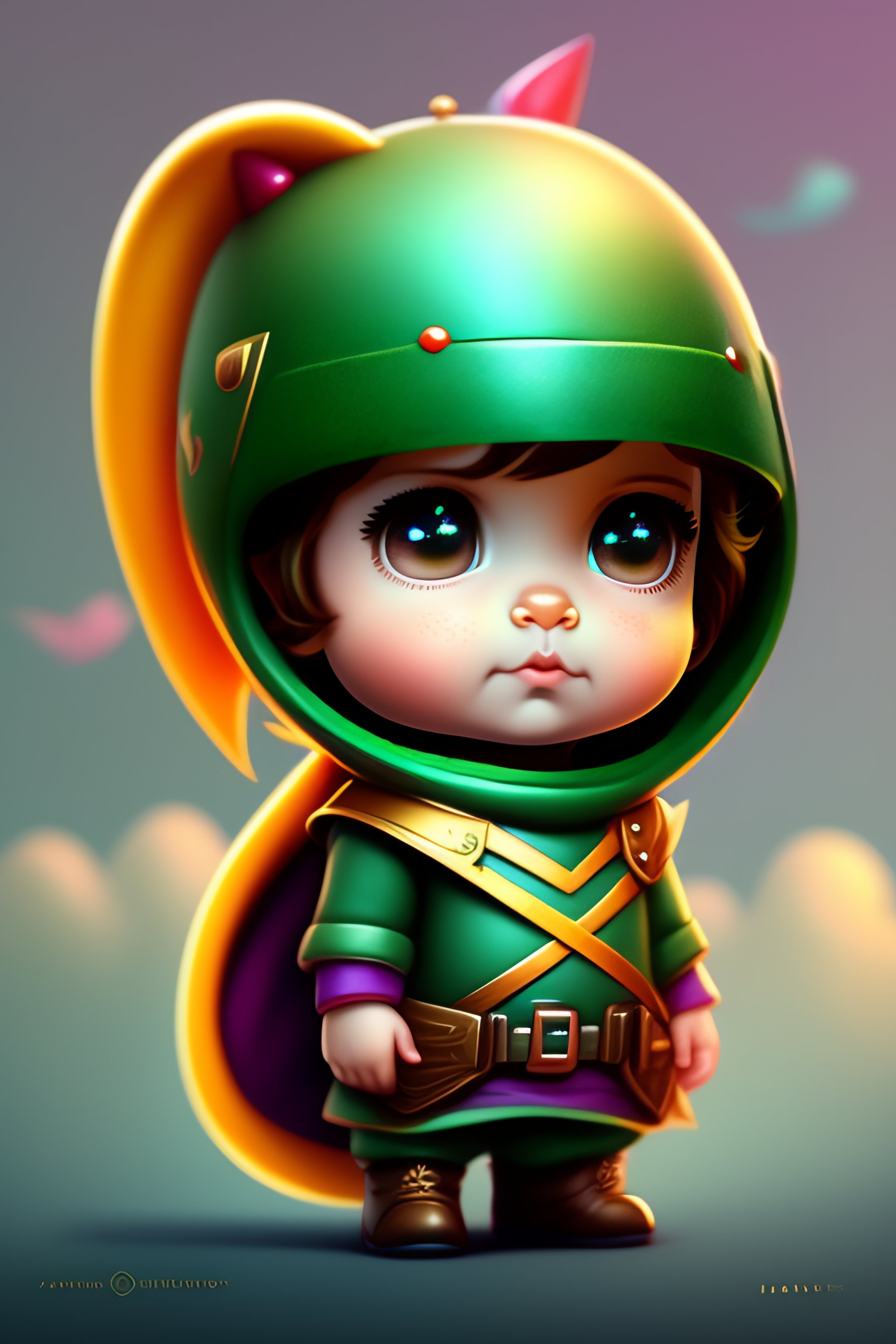 Lexica - Cute and adorable cartoon baby ranger, fantasy, dreamlike ...