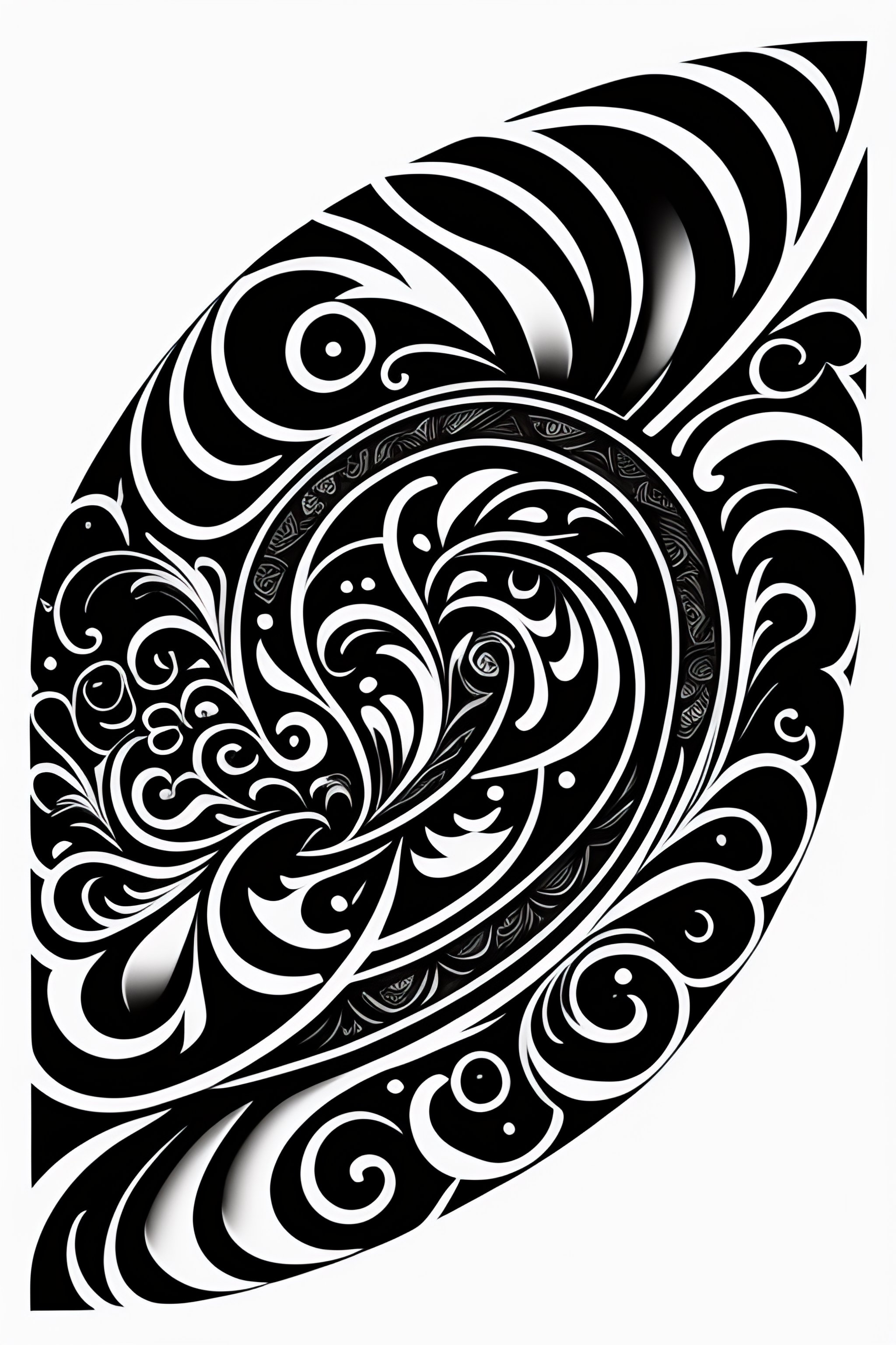 Lexica - Tattoo design, pattern simple design on white background ...