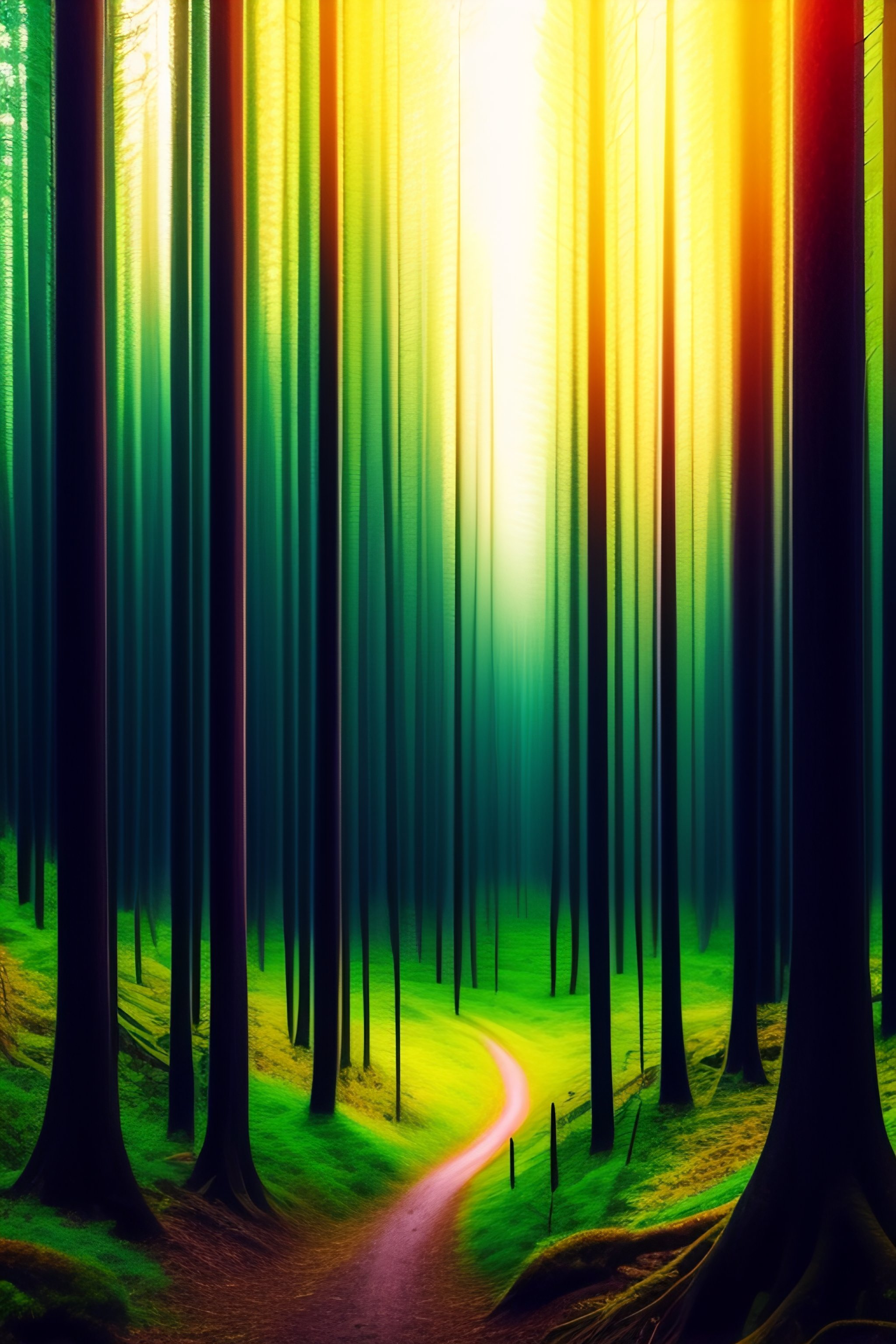 Lexica - A forest in the style of Monnet