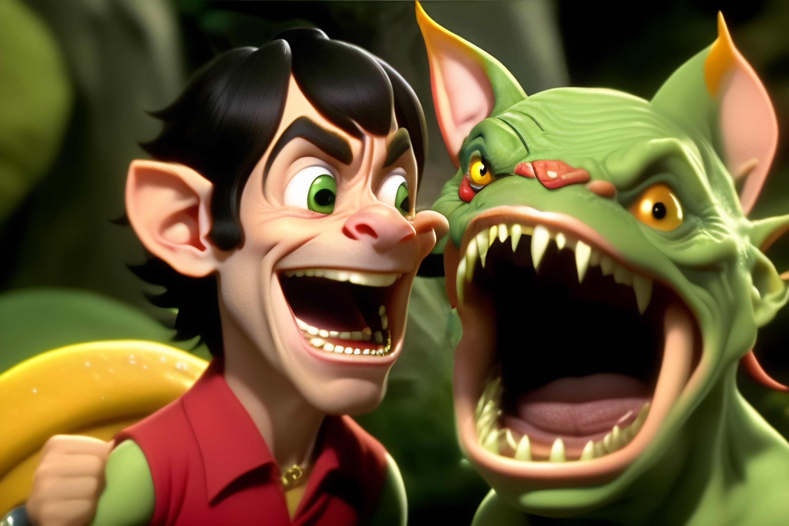 Lexica - Gollum like the film lord of the rings with big mouth