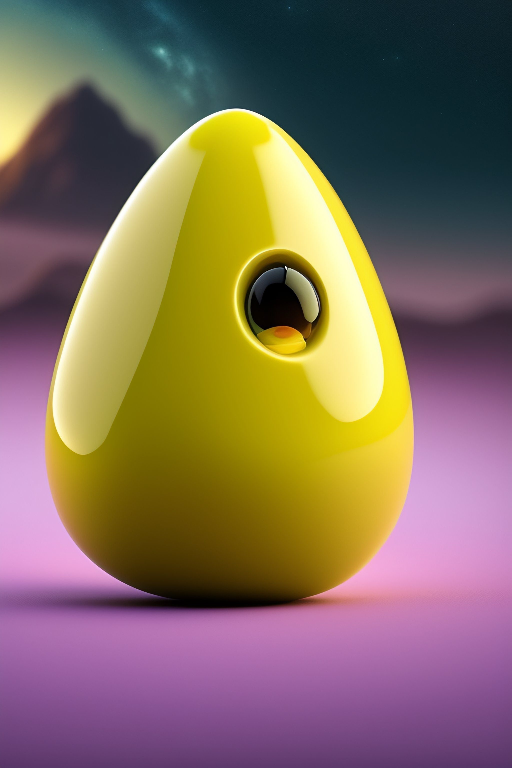 Lexica A happy blob of sourcream with big beady eyes,