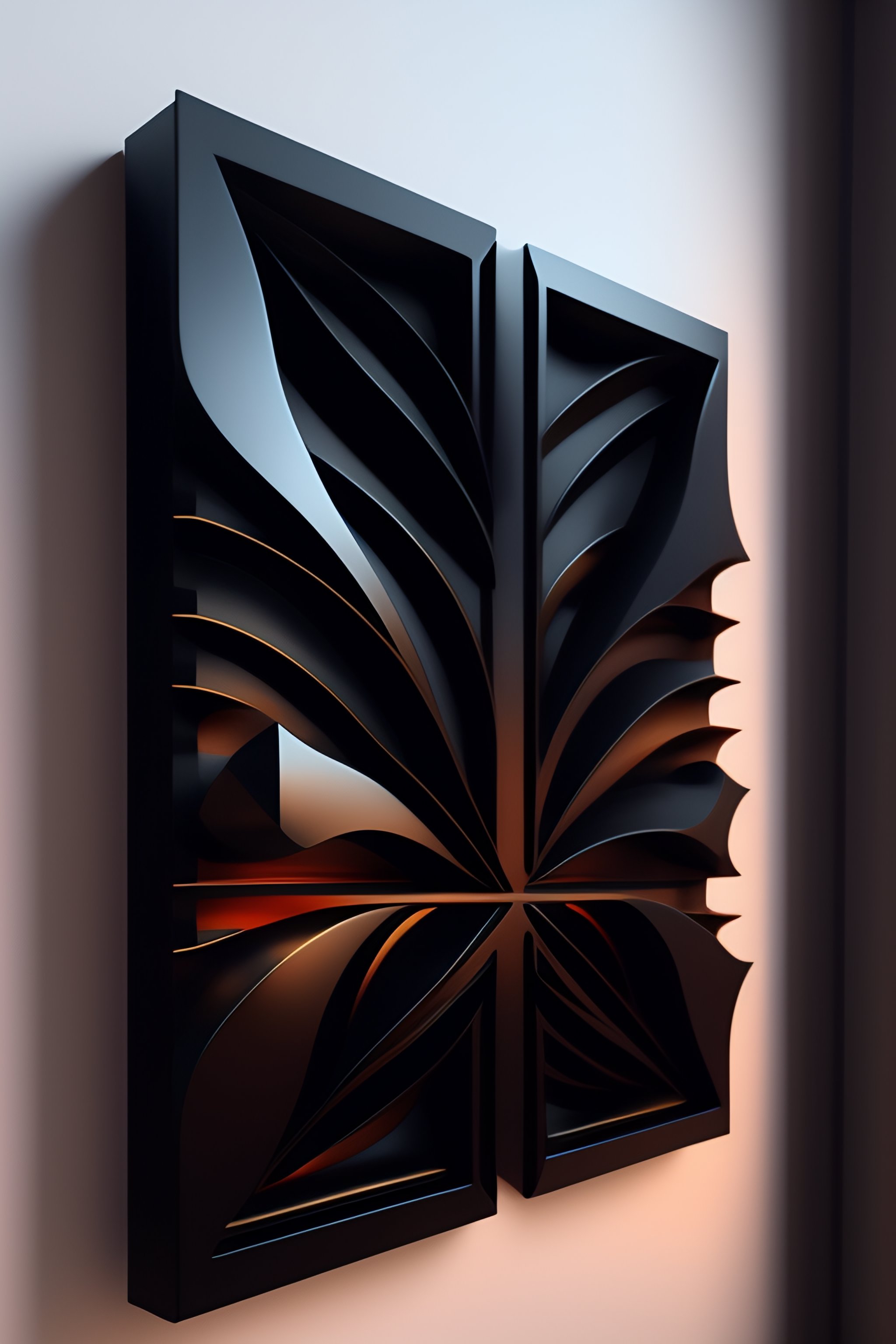 Lexica Gothic 3d abstract wall art