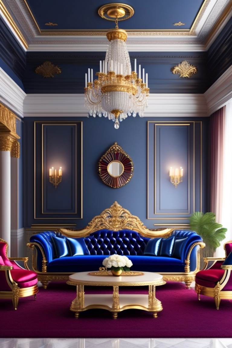 Lexica - Royal Grandeur: Infuse the living room with a sense of ...