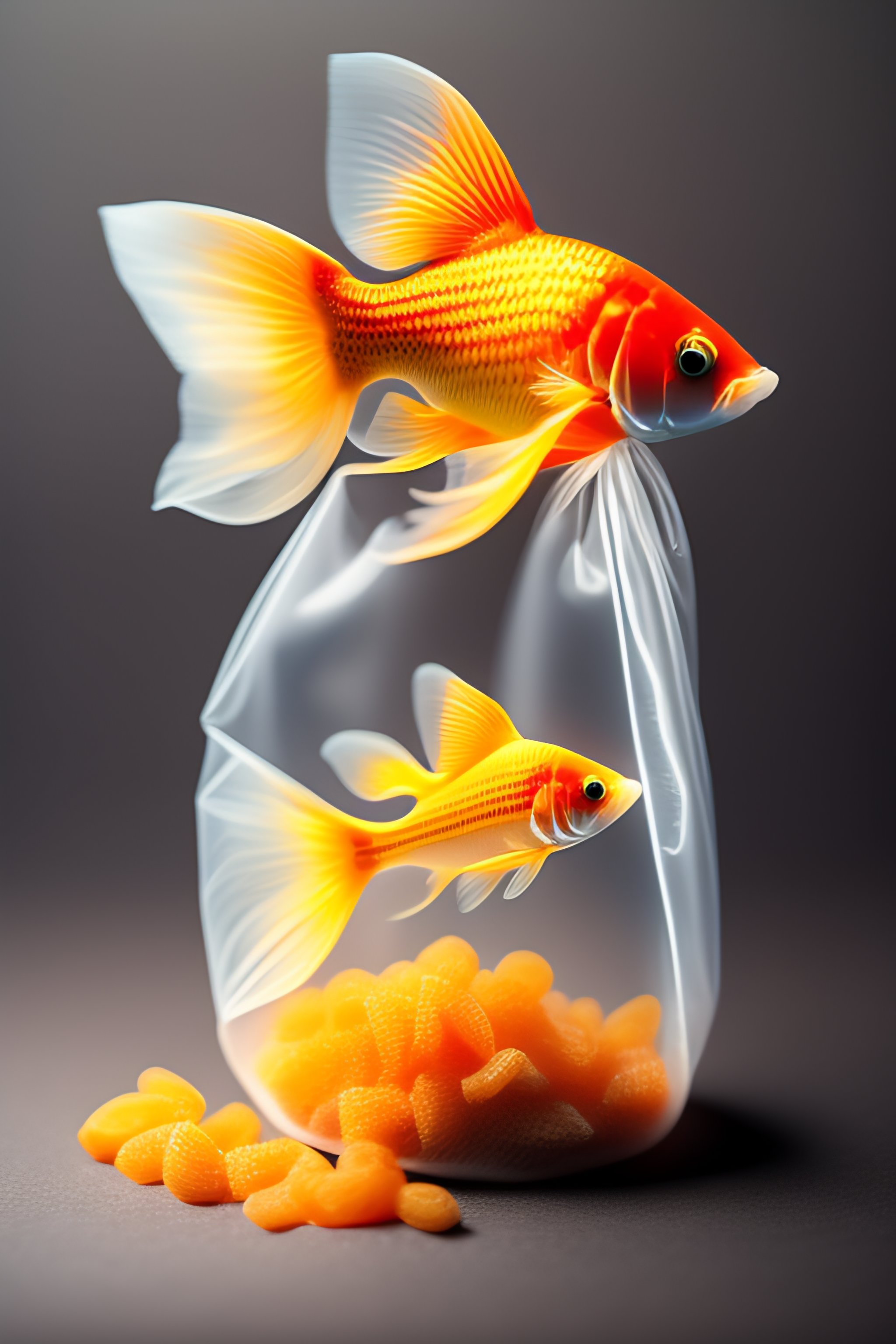 3d gold fish wallpaper