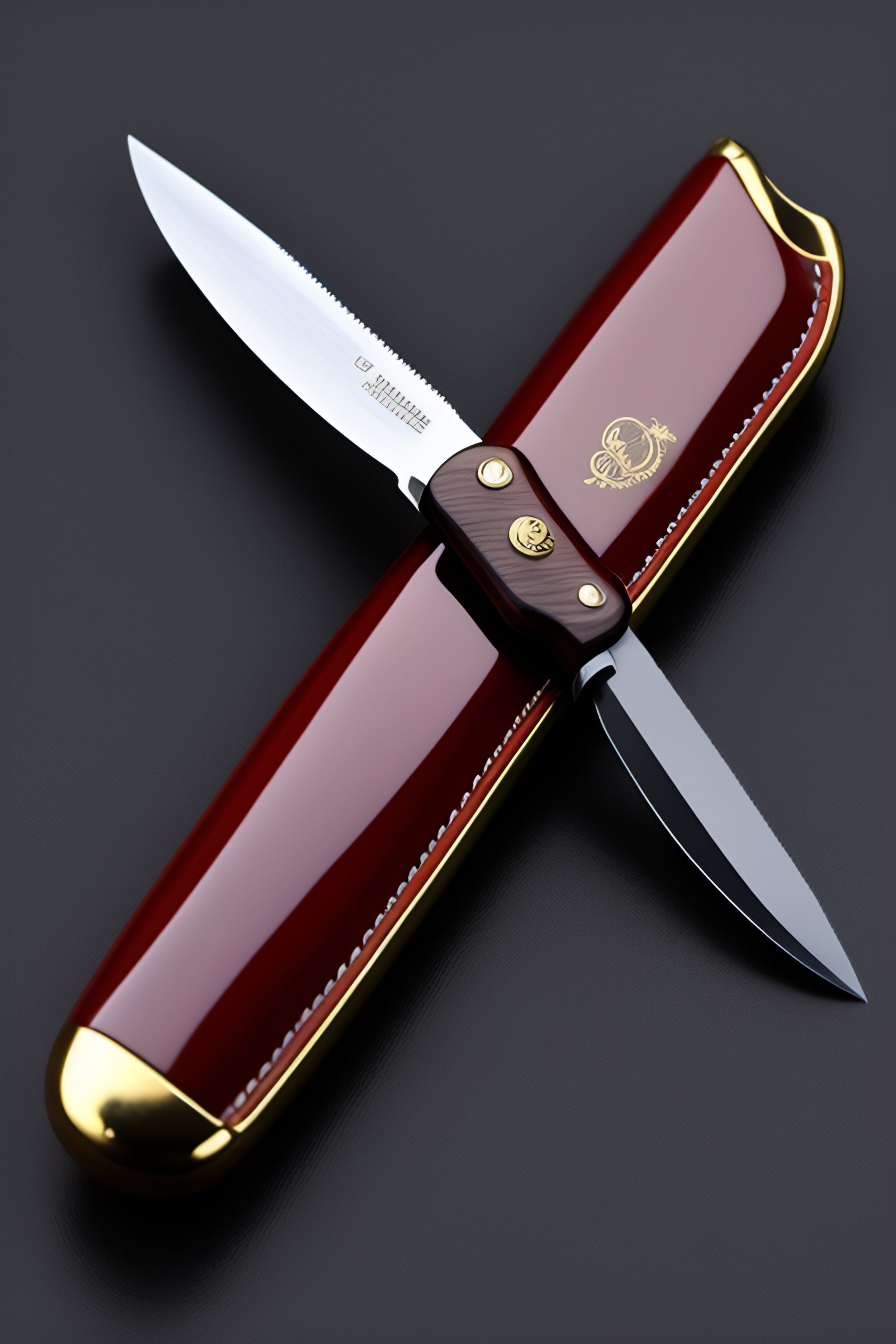 Lexica Vintage ,OKAPI foldable ratchet knife with blade shine