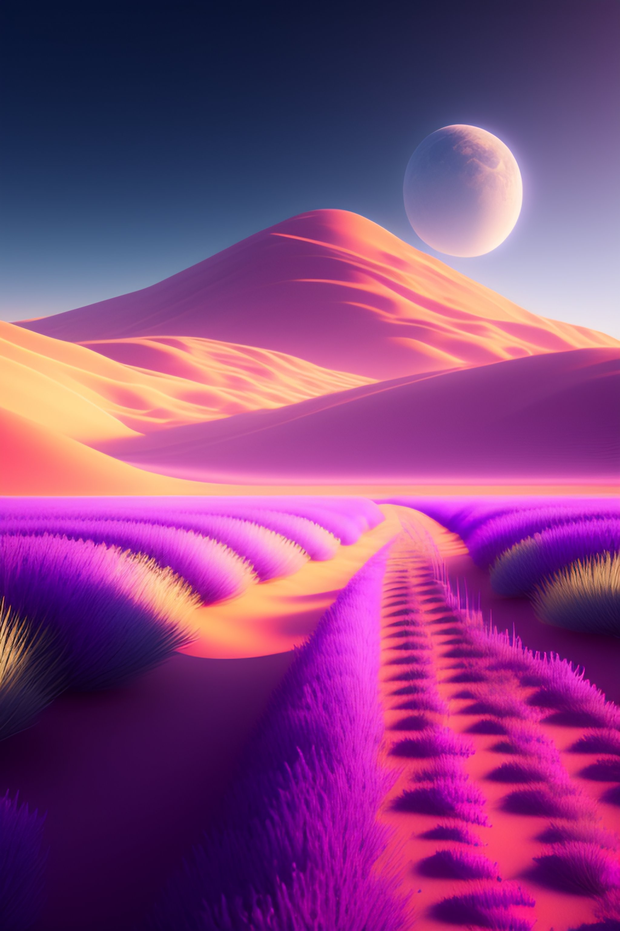 Lexica - Lavender field on Mars landscape,unreal engine, artstation ...