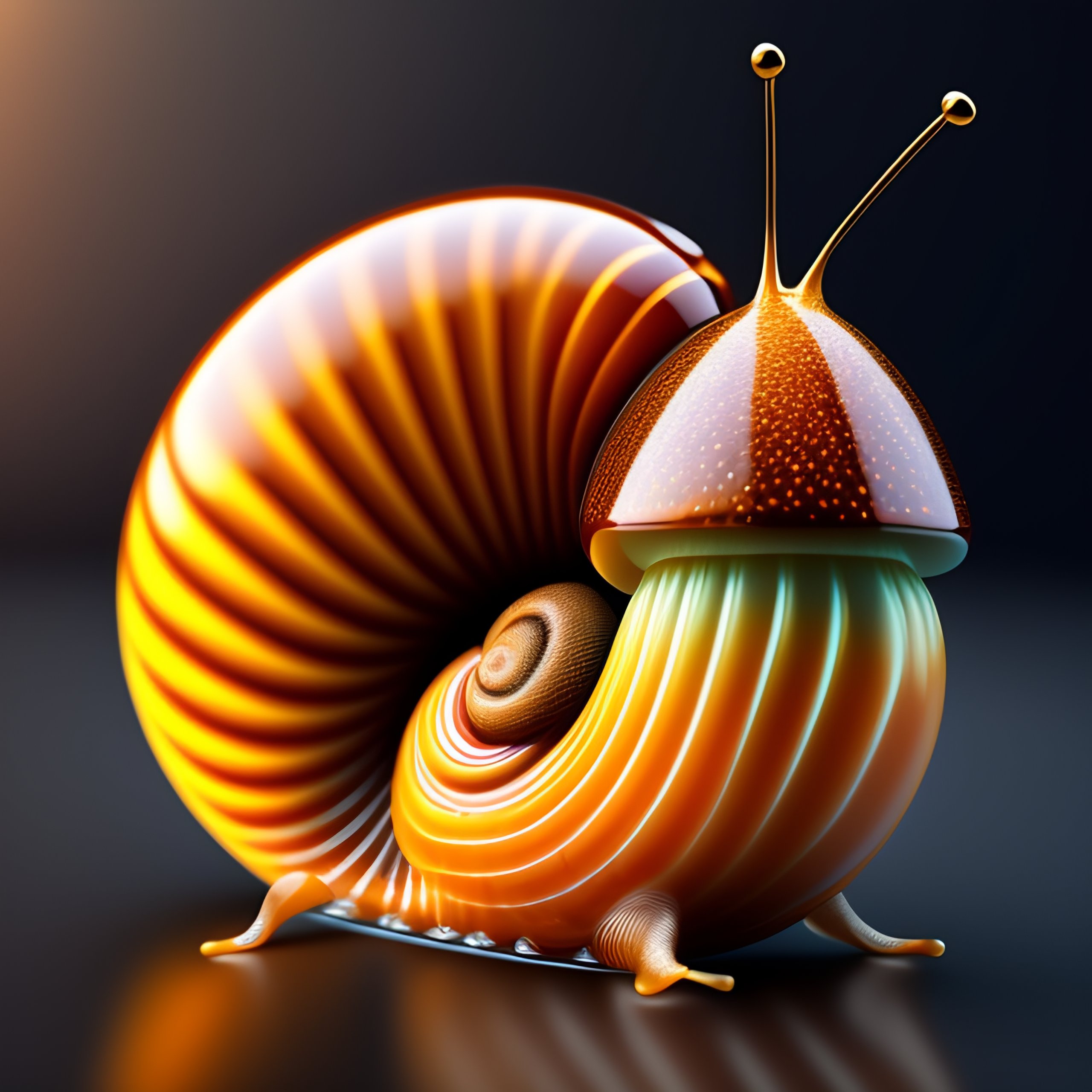 Lexica - A snail in a party, hyper detailed, ultra-sharp, octane render ...
