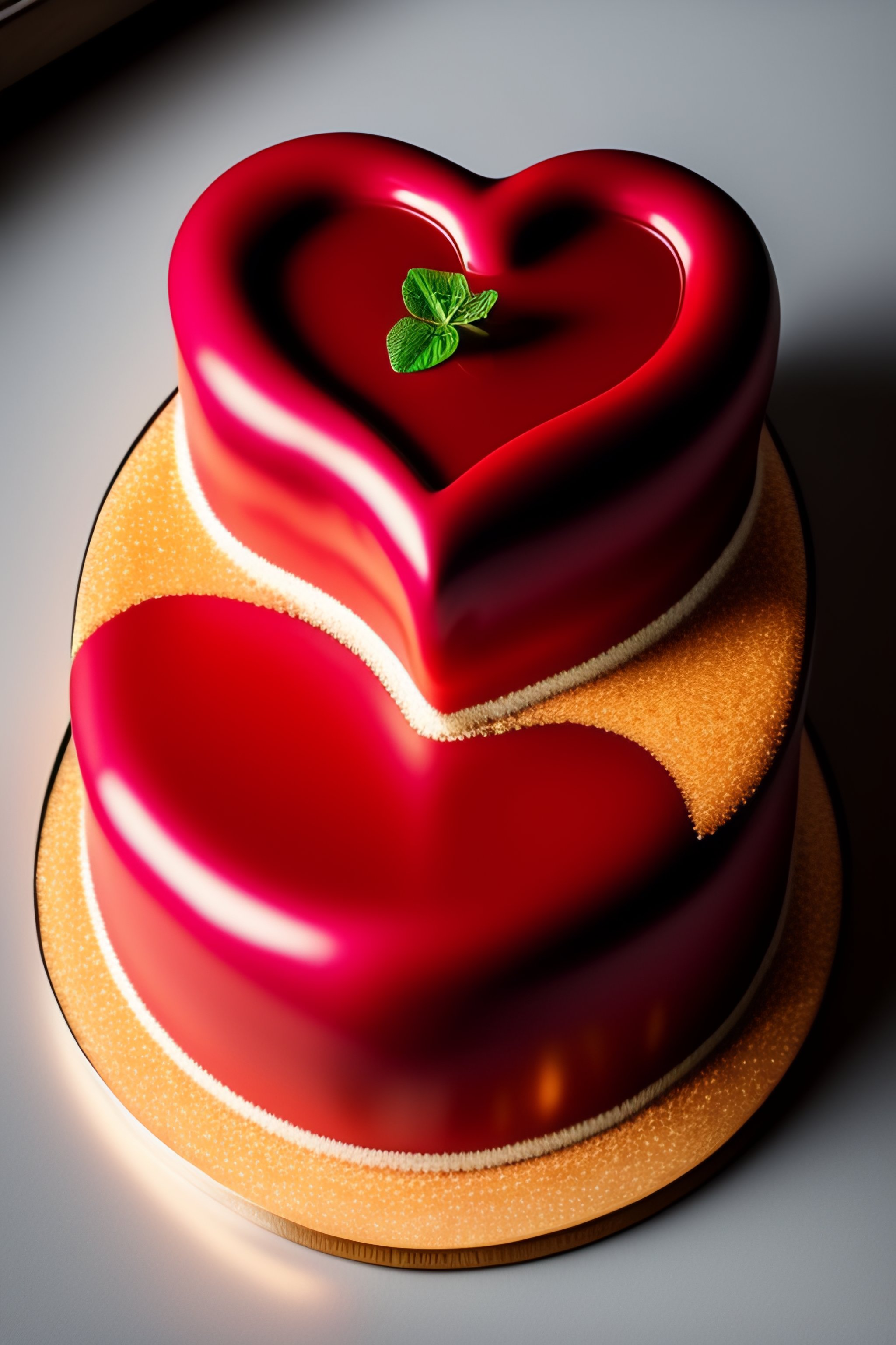 Lexica Heart Shaped Cake