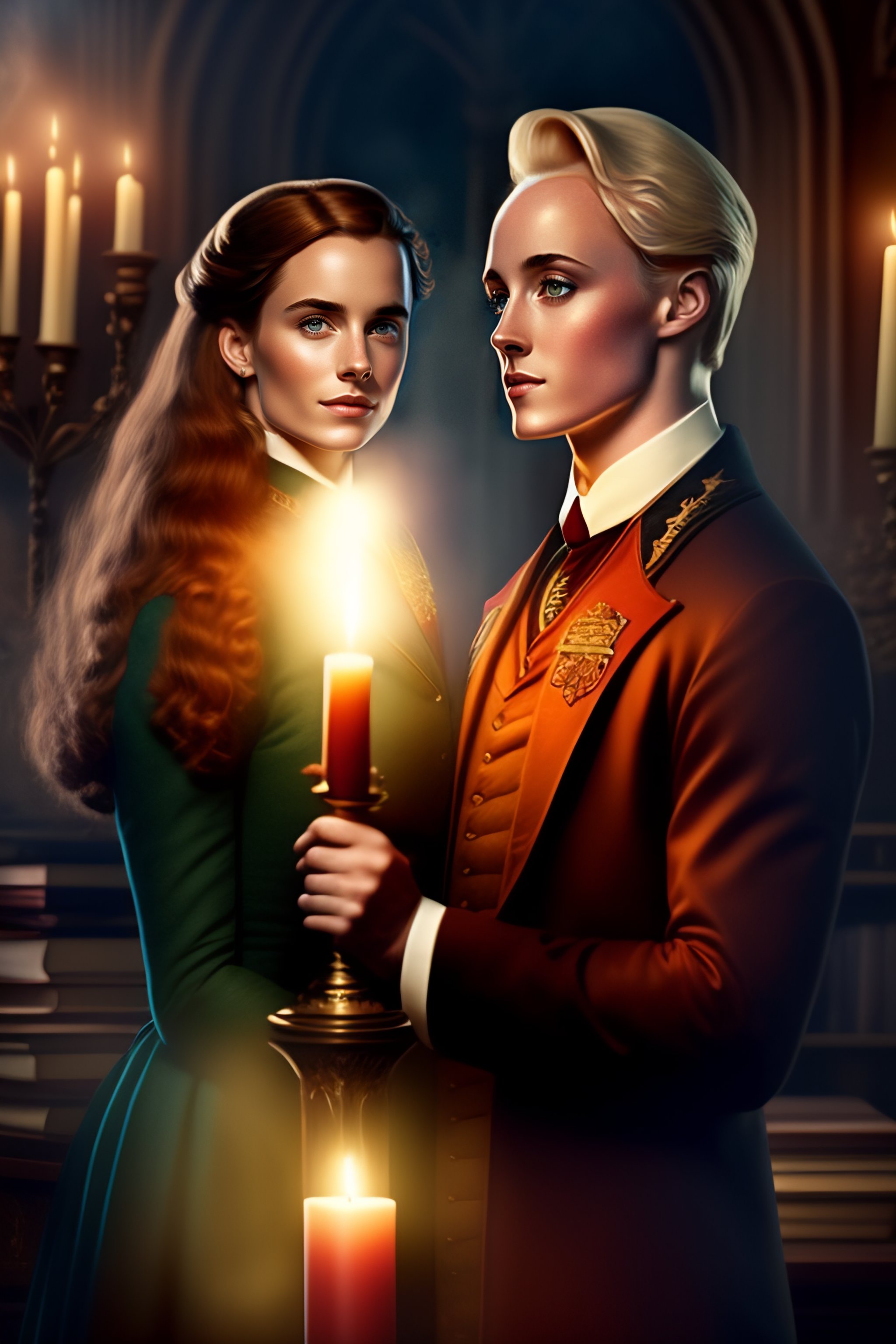 Lexica - Attractive Hermione Granger and Draco Malfoy, in Hogwarts ...