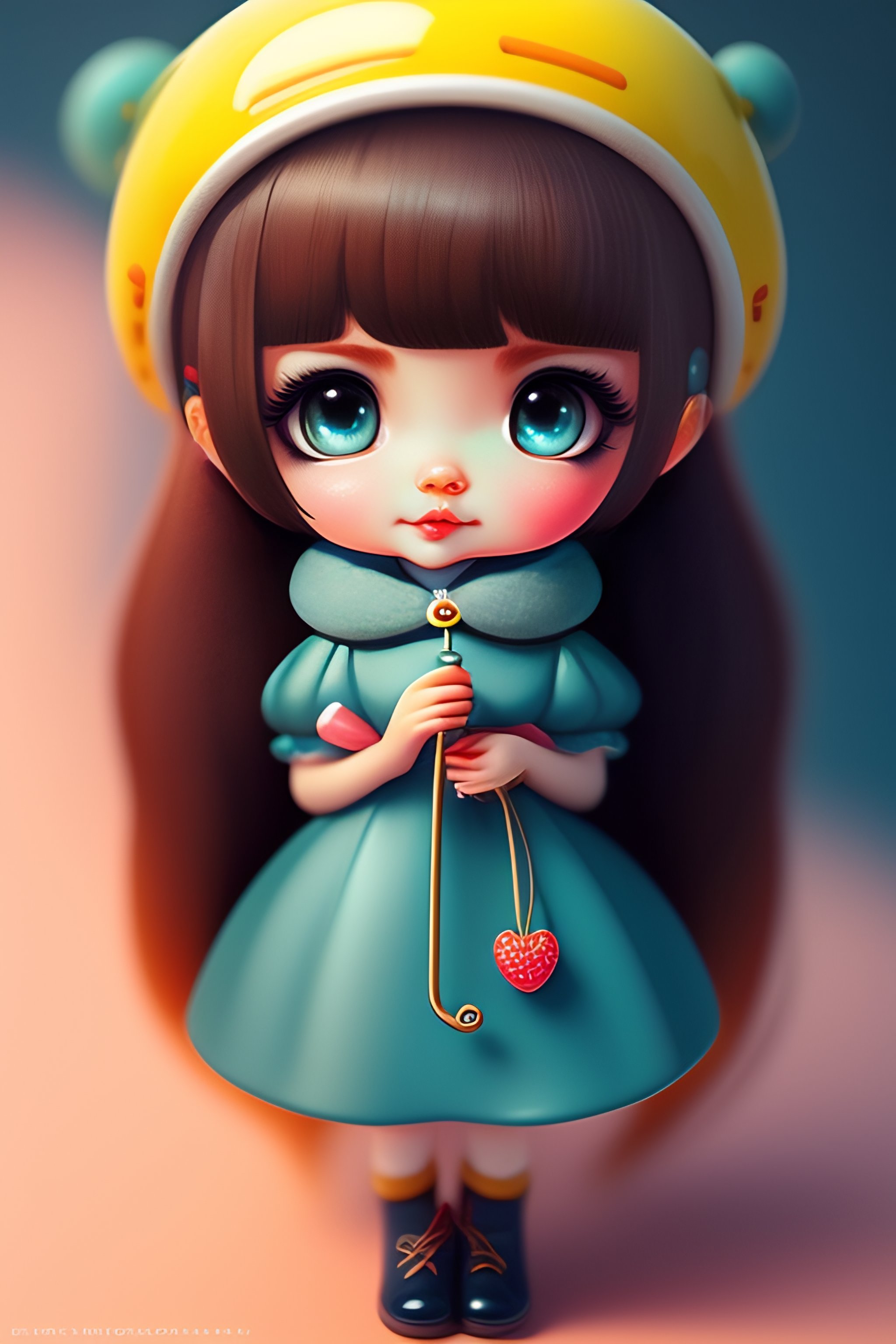 Lexica - Cute and adorable cartoon, surrealism, super cute,3D, kawaii, girl