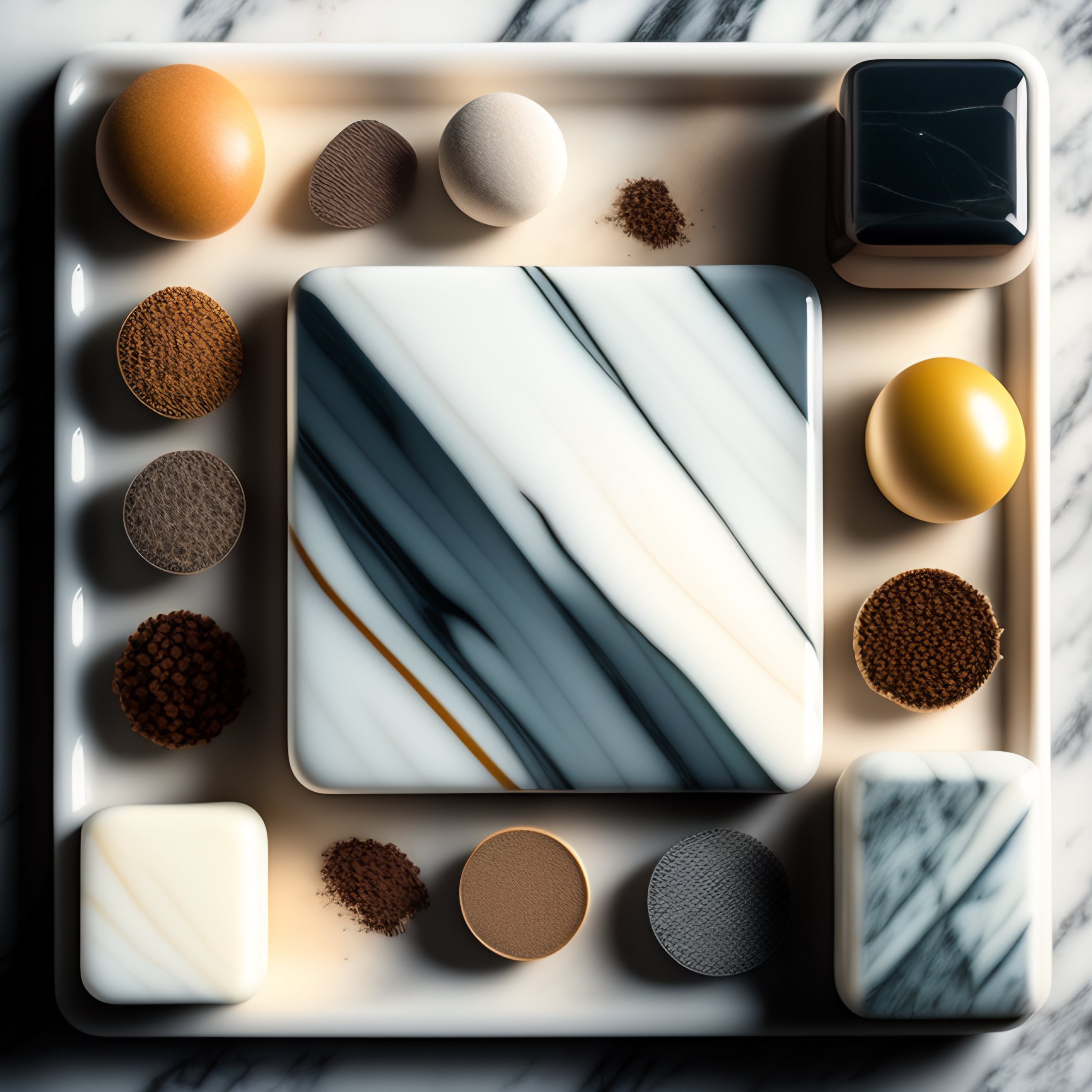 Lexica - Marble texture, 4k, square