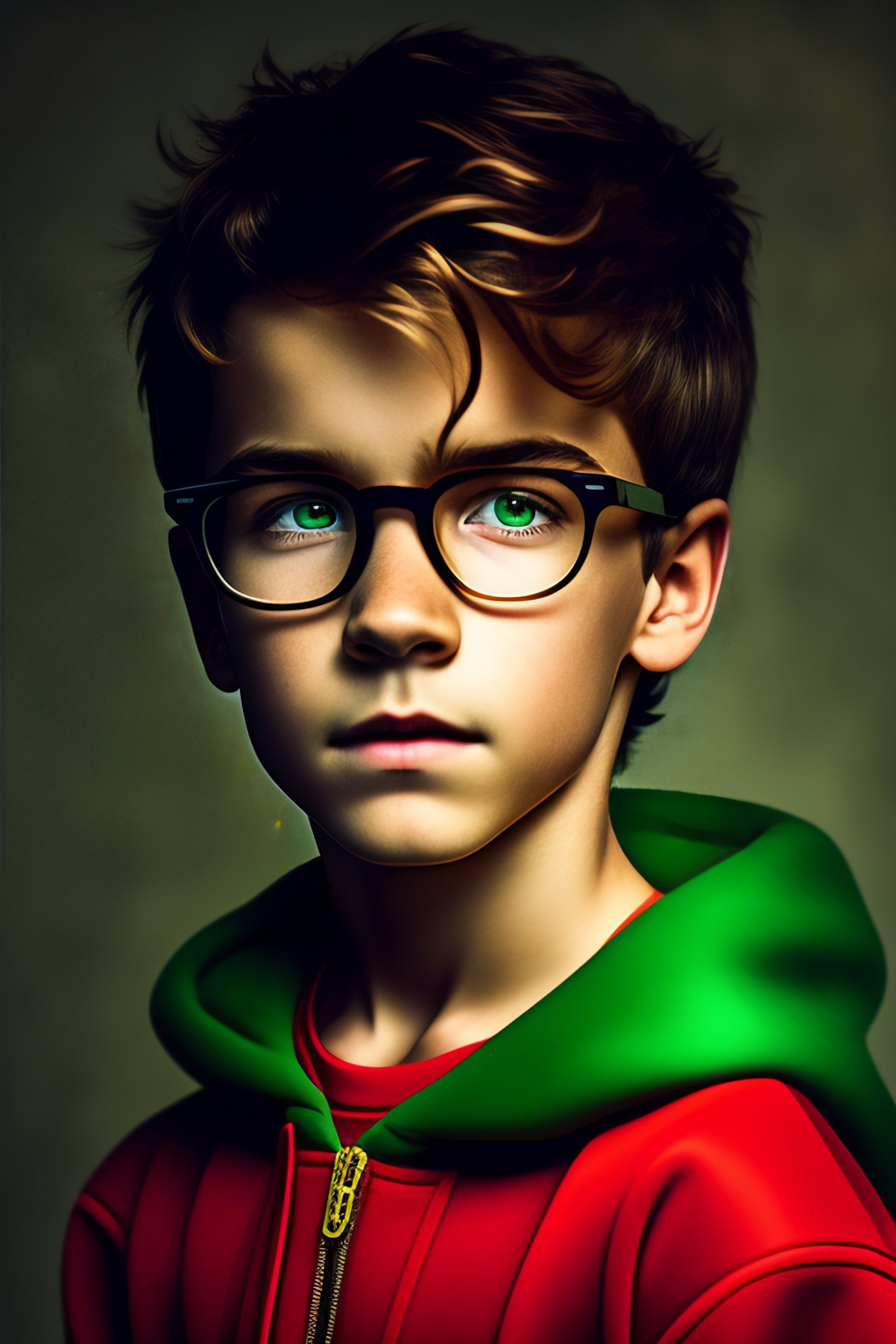 Lexica White Boy Slim Little Boy Lightning Bolt Scar On Forehead 