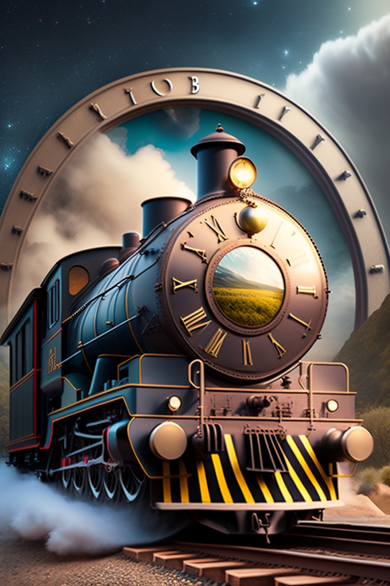Lexica - Mysterious picture of a train coming forward, and in the ...