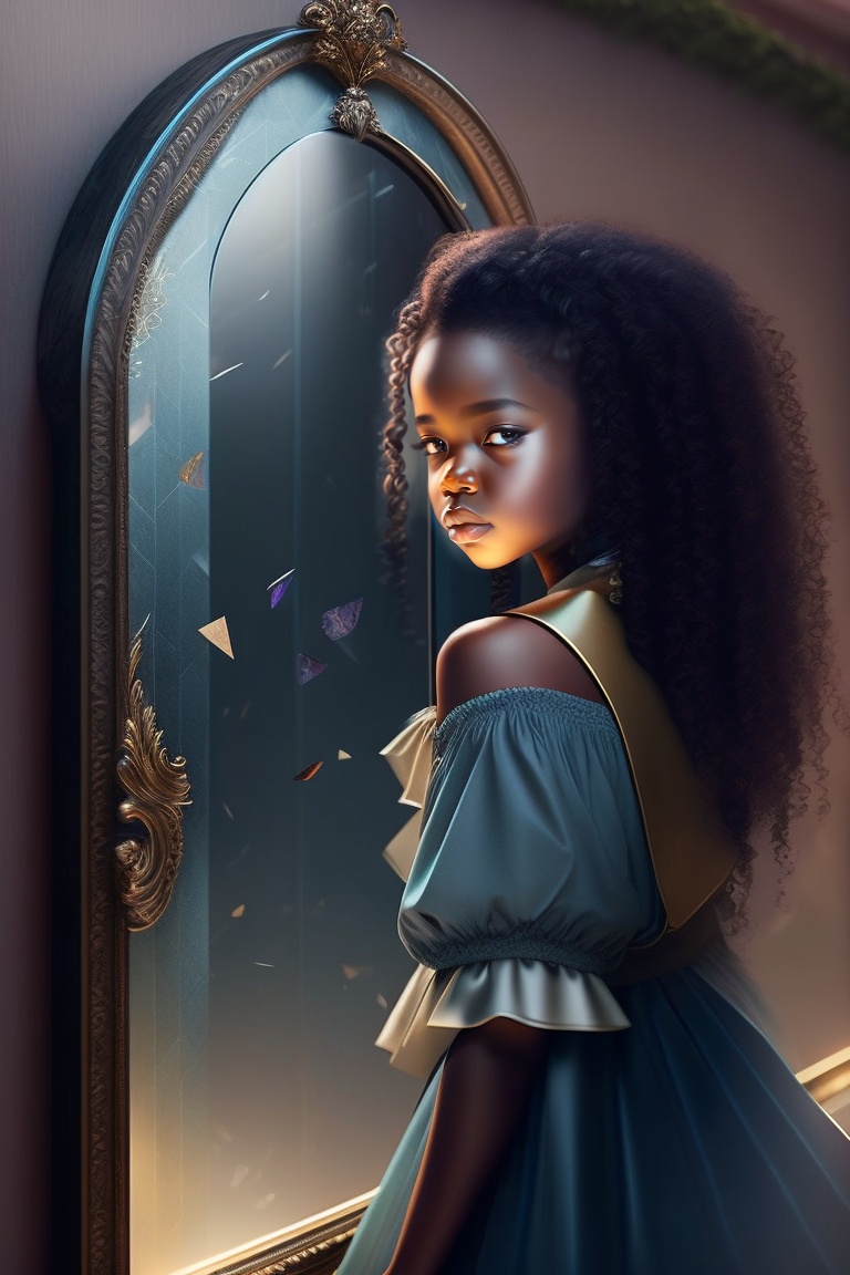 Lexica - A beatiful dark girl who is broken, shattered, but lookes at ...