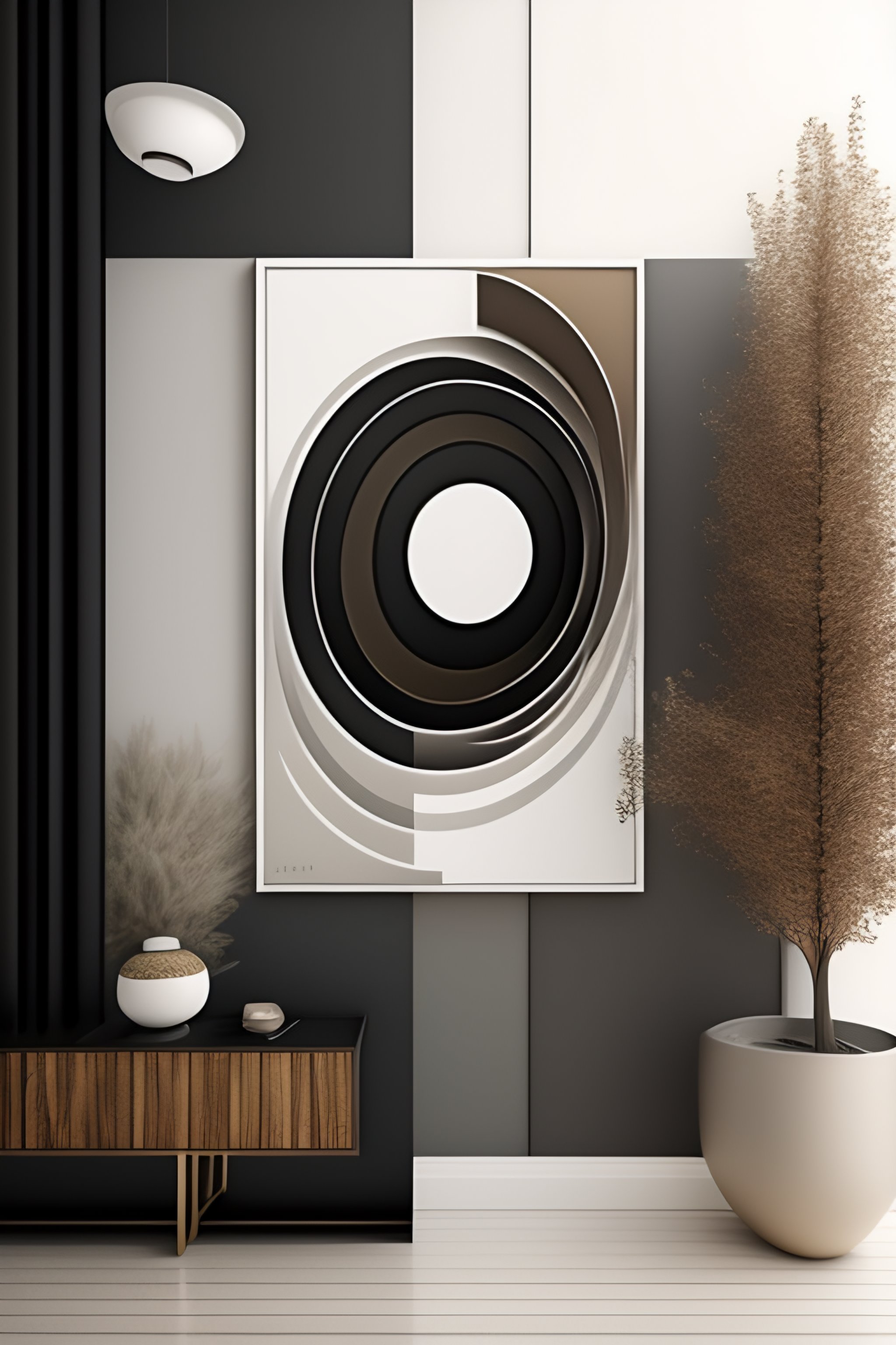 Lexica - The abstract painting artistic flat illustration by by patrick ...