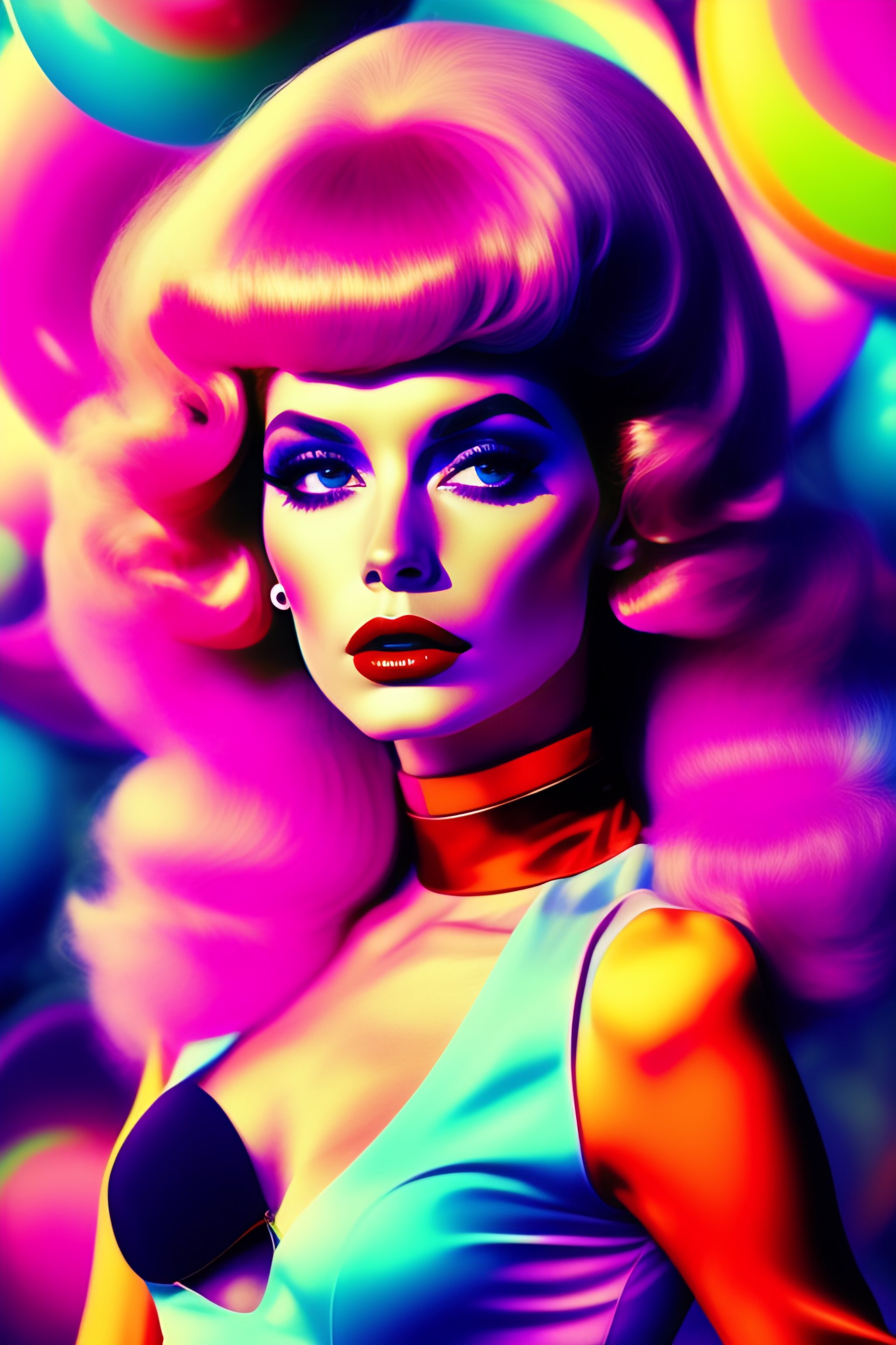 Lexica - Retro 60s, imaginary skinny crazy humanoids intergalactic,big ...
