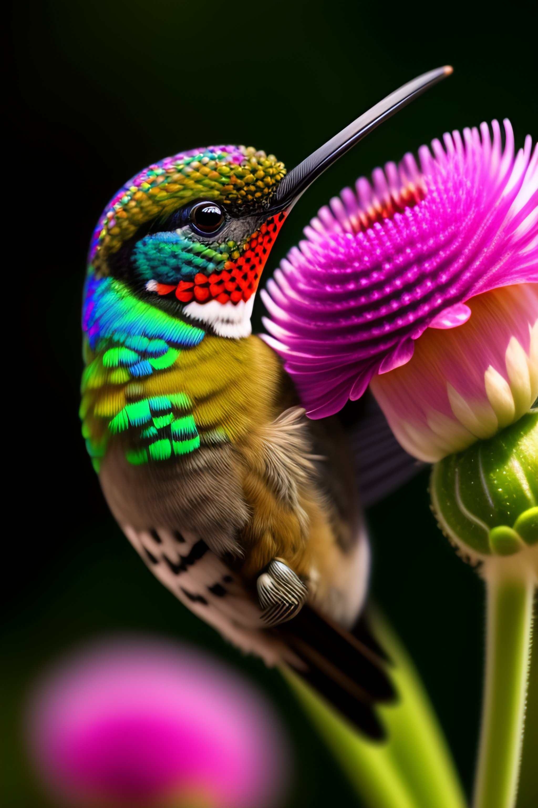 Lexica - Hummingbird close up high detailed