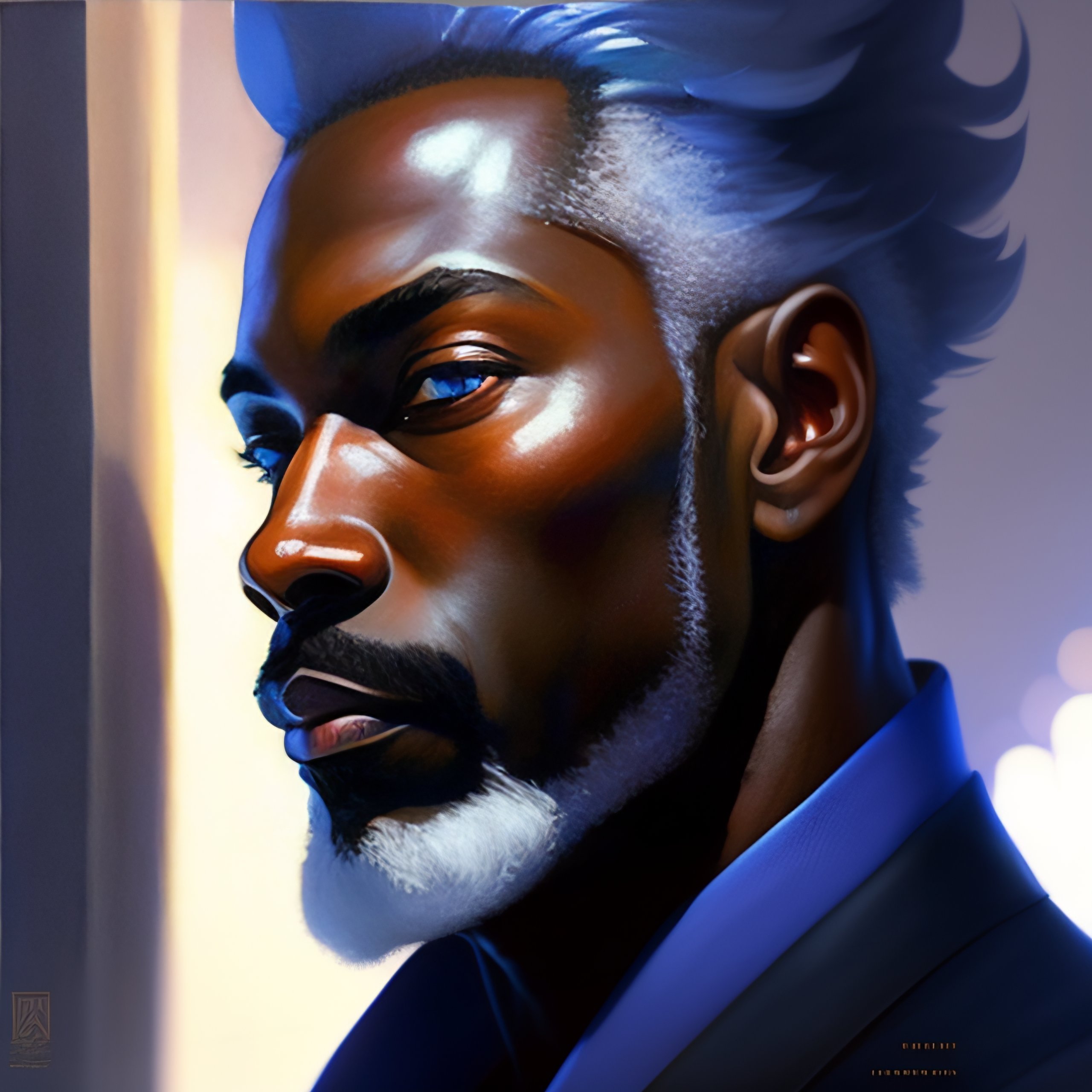 black man with blues eyes by kungfauxboi on DeviantArt