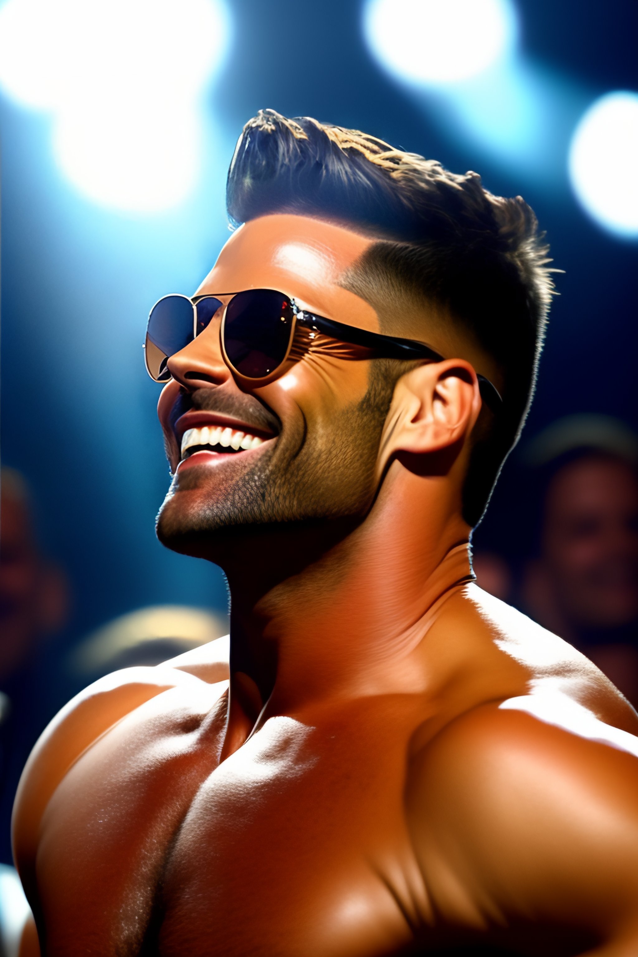 Ricky martin 2025 con lentes