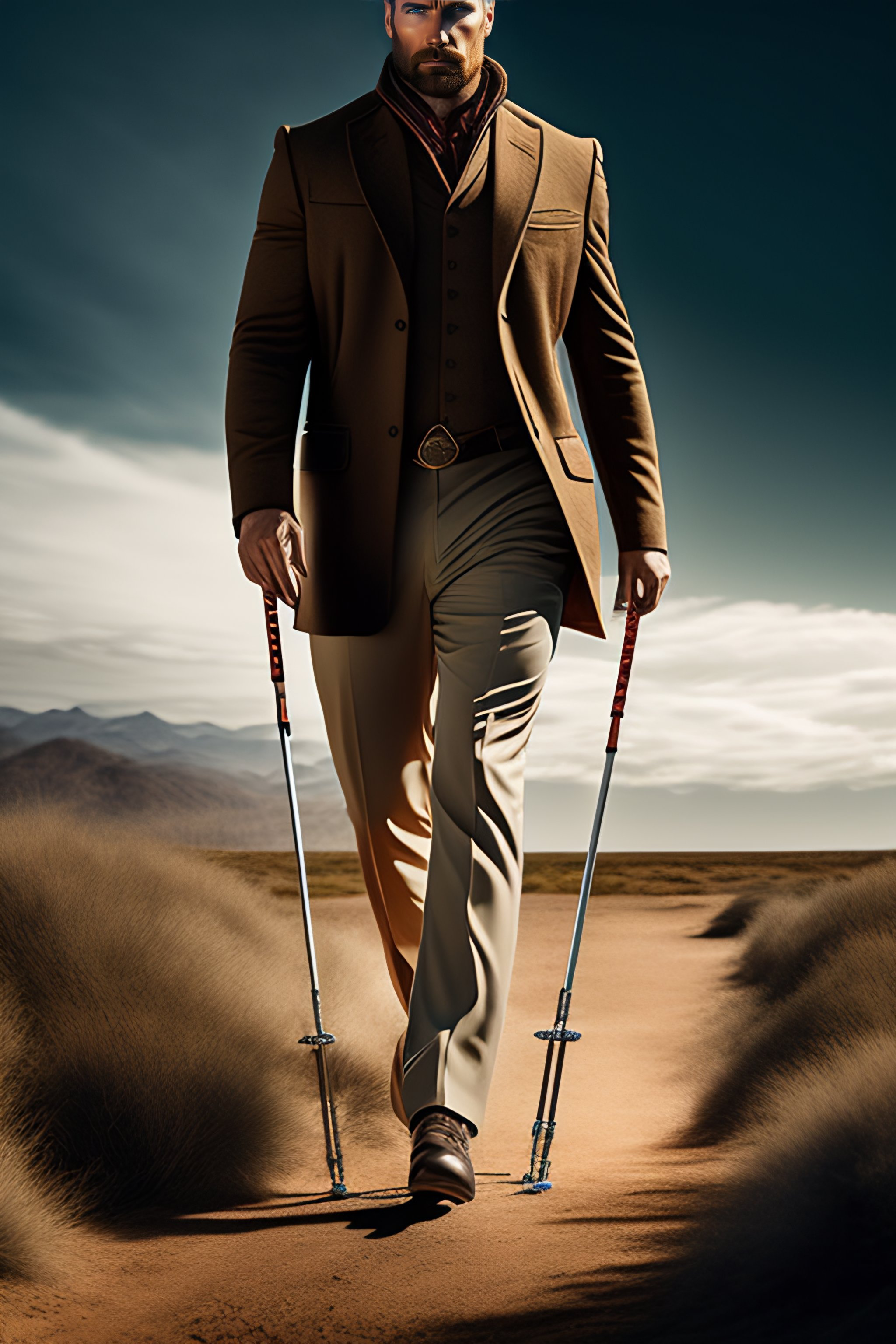 Lexica - Advertisement for crutches, highly detailed, rugged, dramatic ...