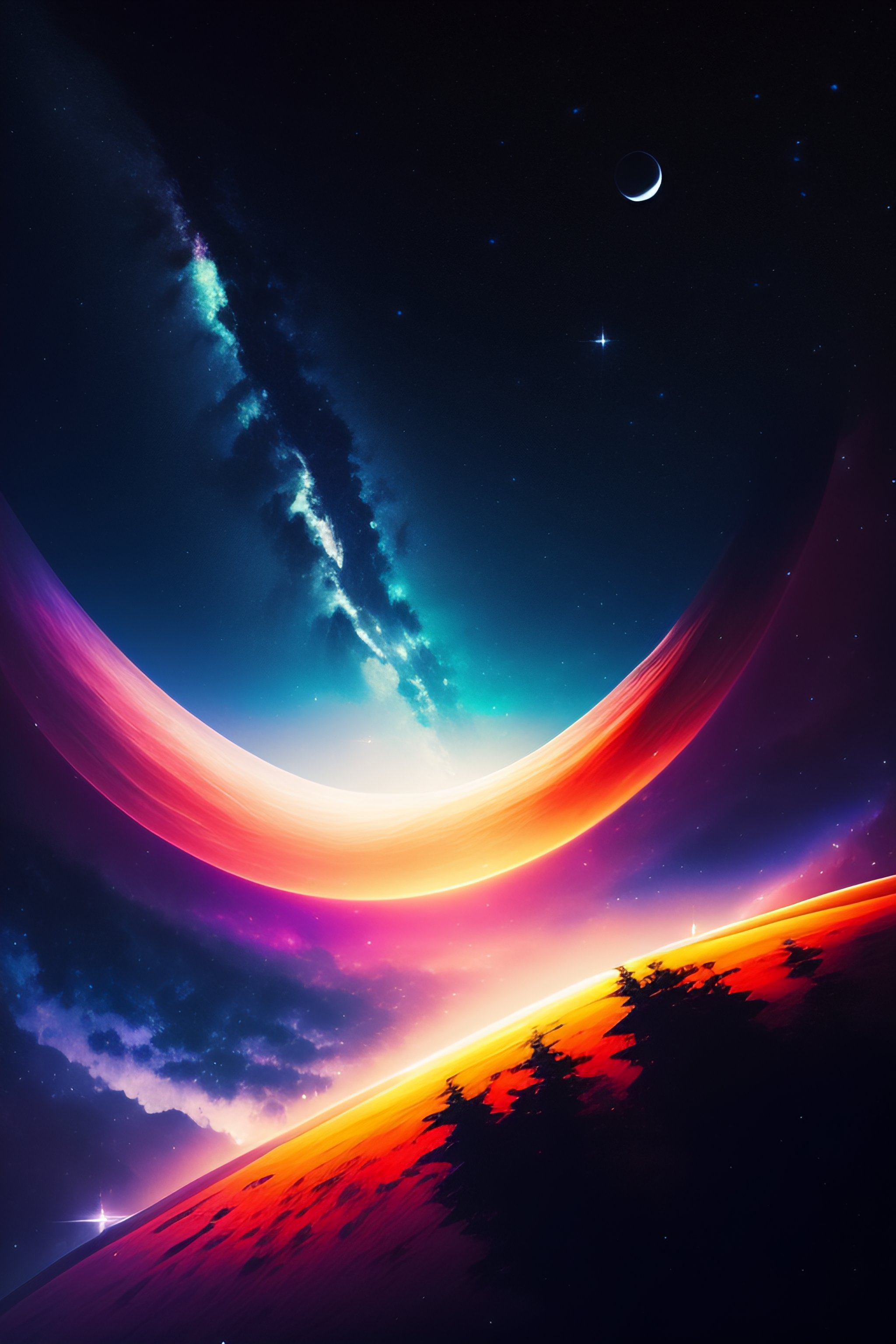 Lexica - Night sky in space