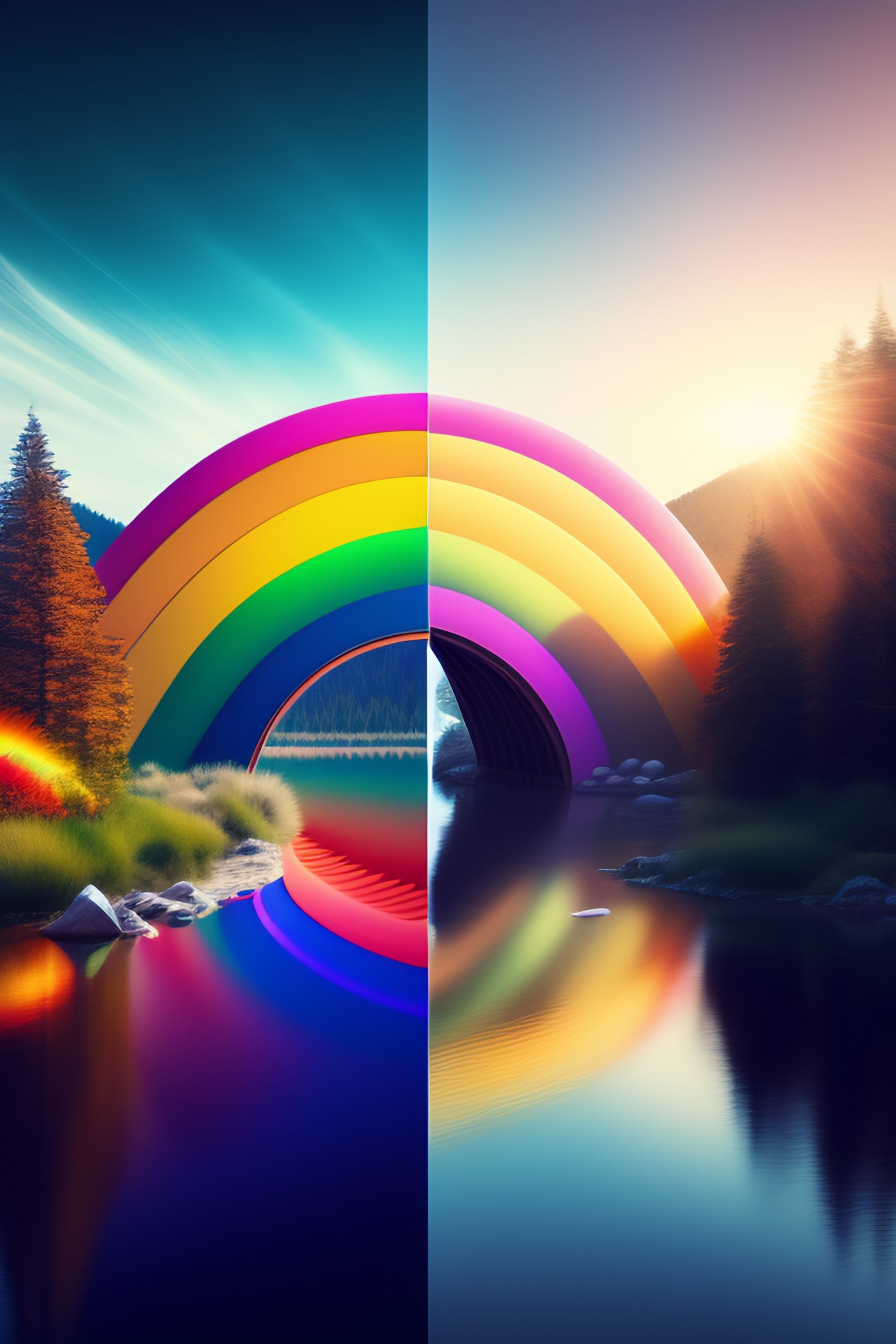 Lexica - A rainbow bridge connecting two parallel universes