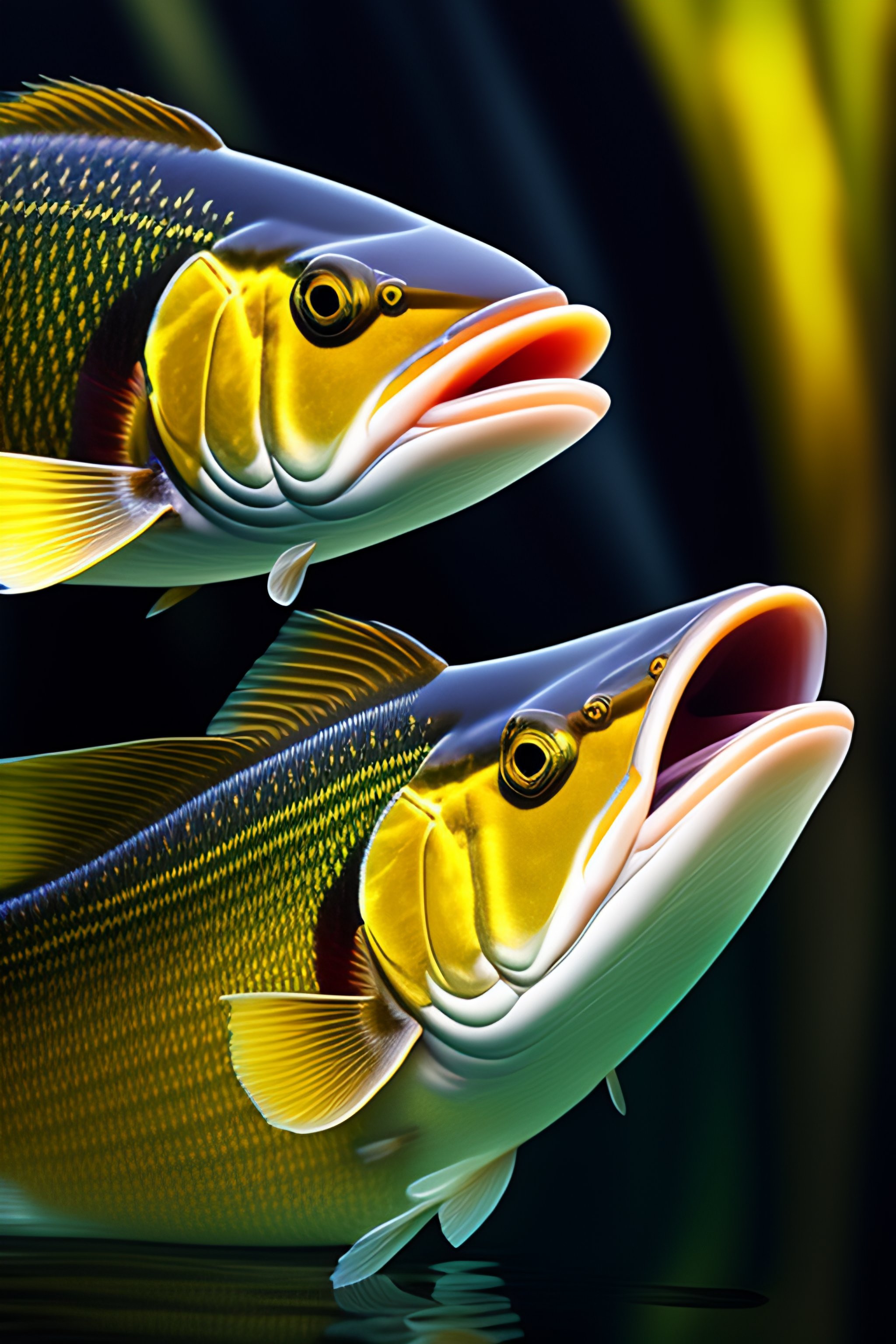 Lexica Largemouth bass in high definition with “JB Langley” in it’s