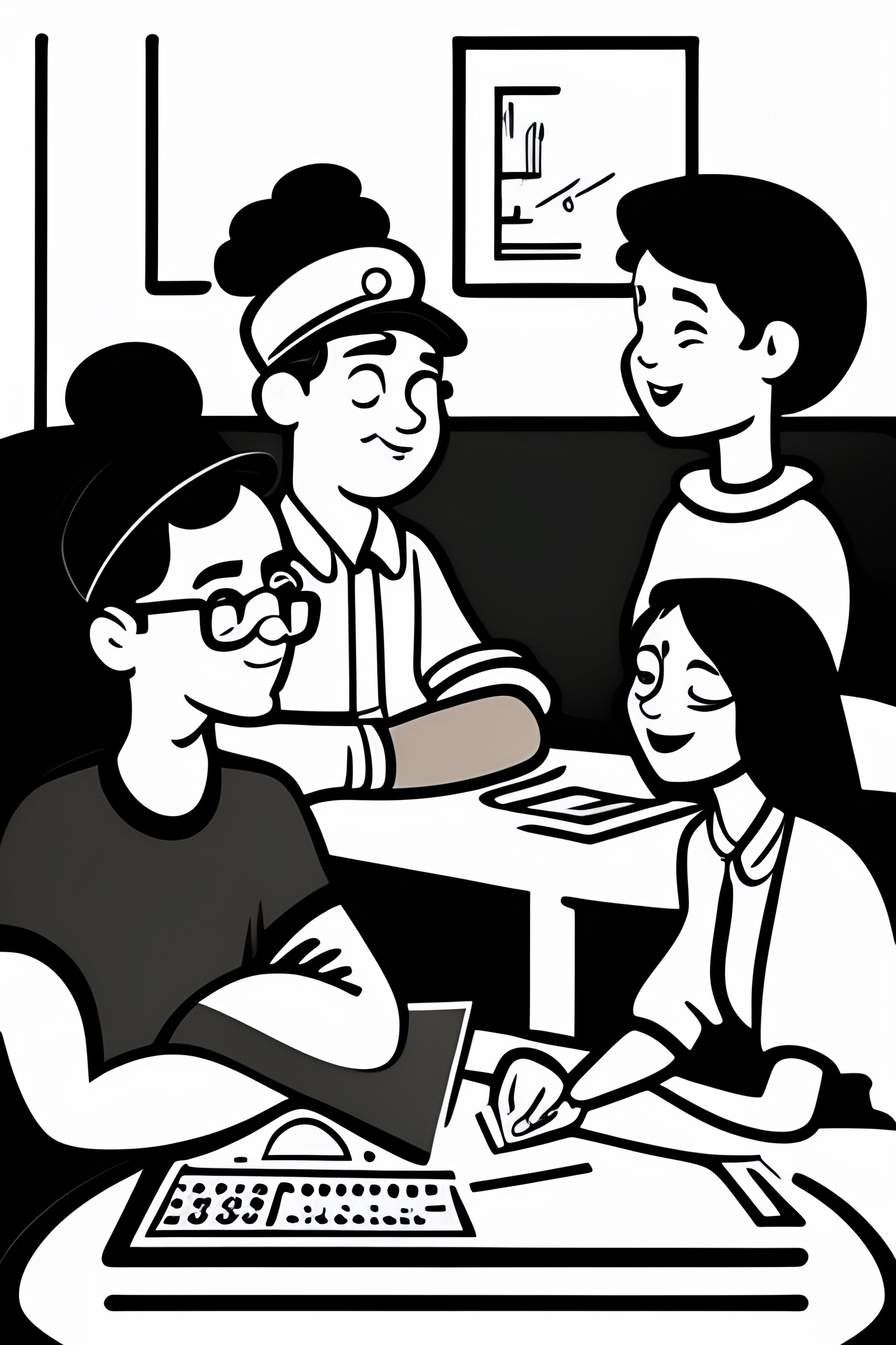 Meeting Clip Art Black And White