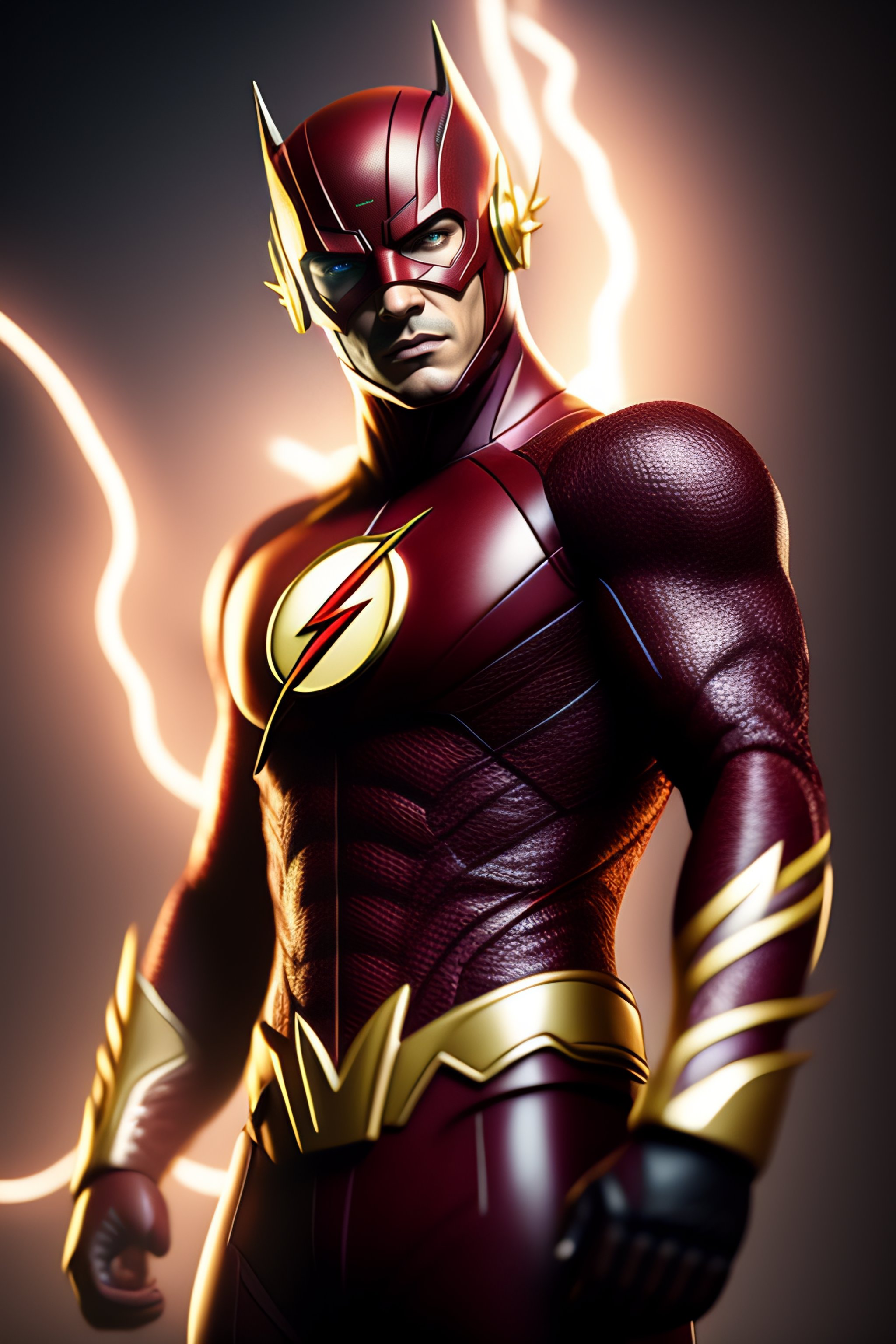 Lexica - The flash, highly detailed, complete body composition, fanart, 8k.