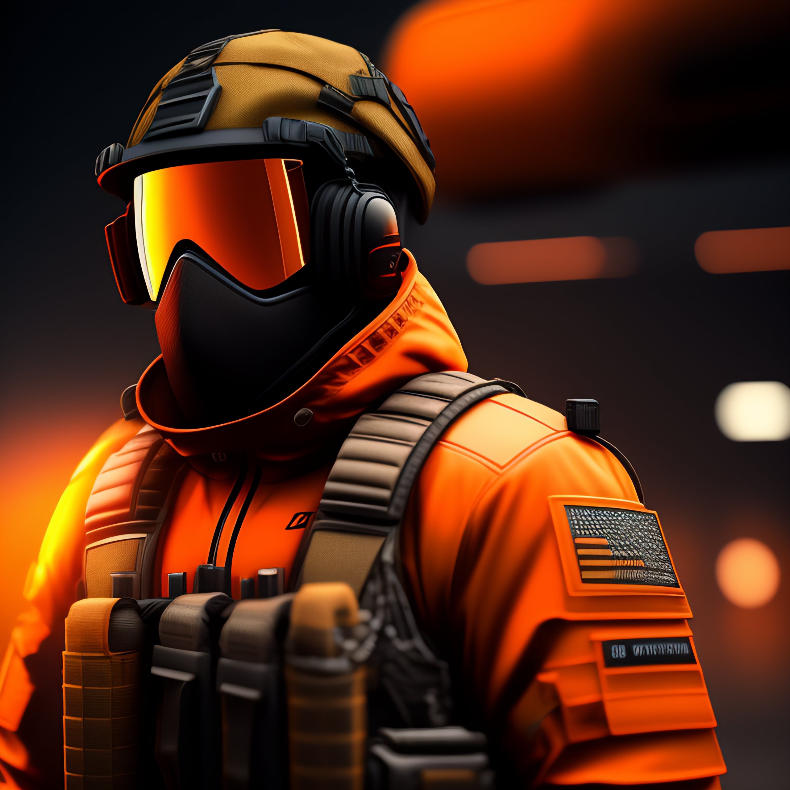 Lexica - CS-GO background pattern deluxe, hollographic orange details ...