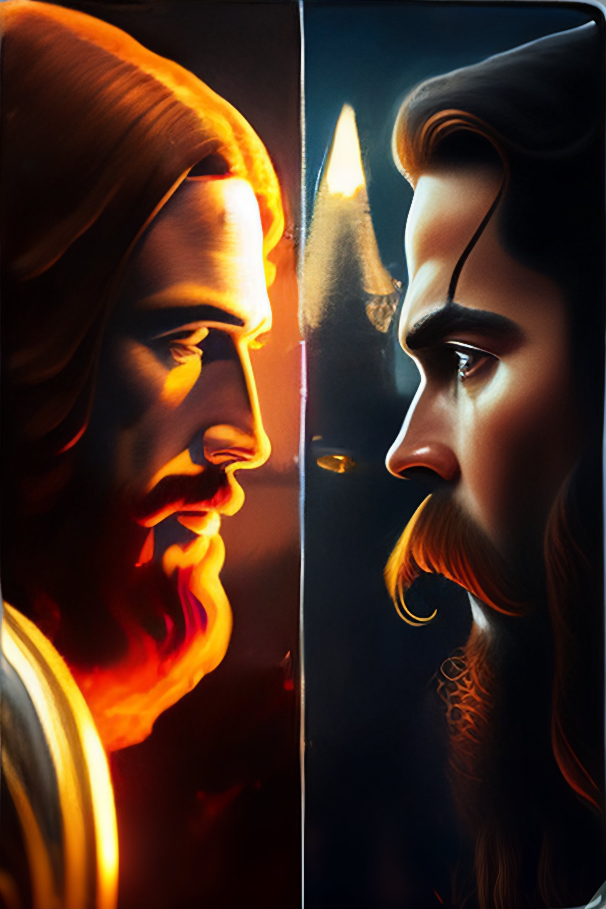 Lexica - JESUS vs the devil, ultra resolution, 4k