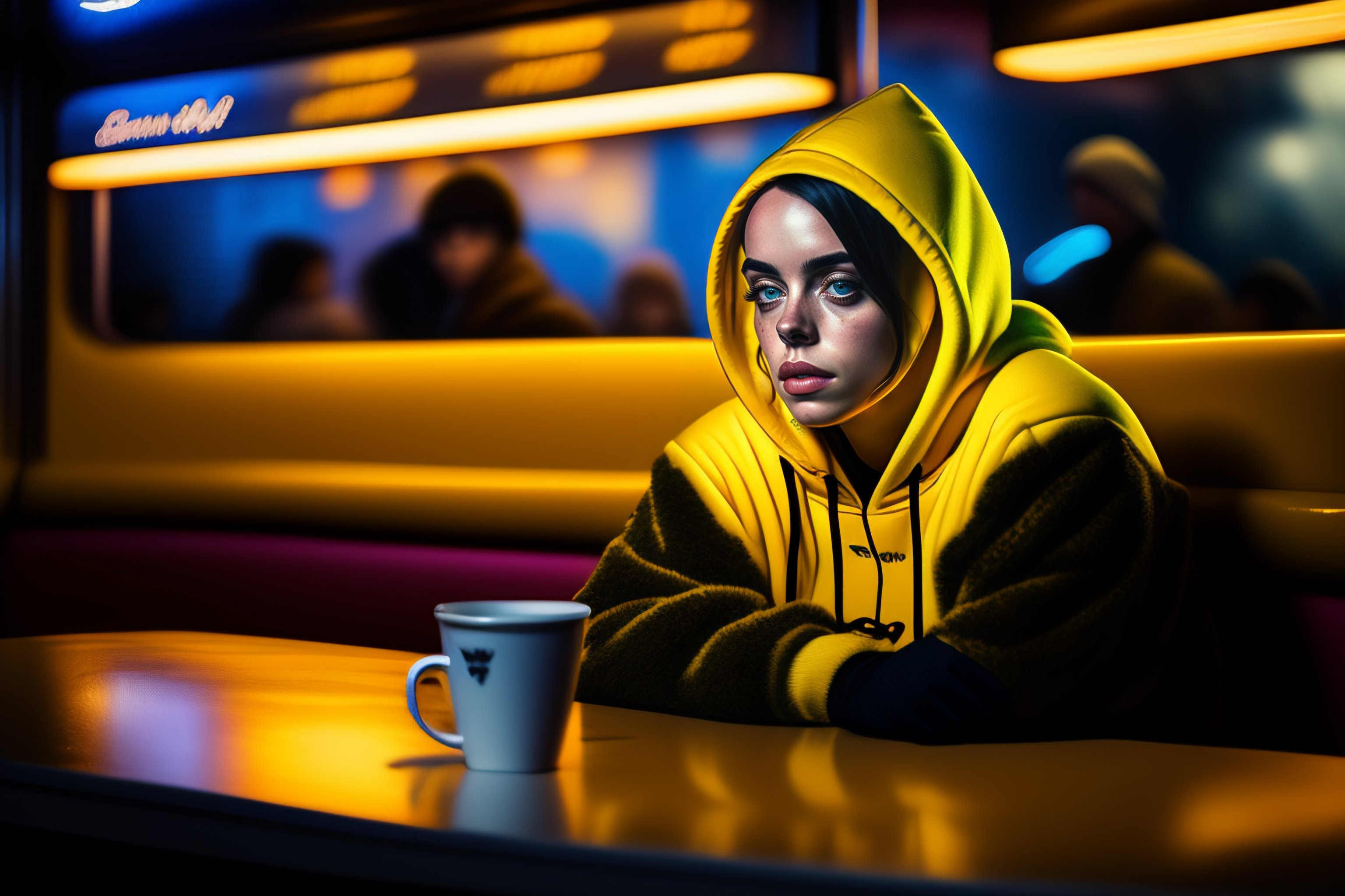 Billie eilish hotsell yellow hoodie