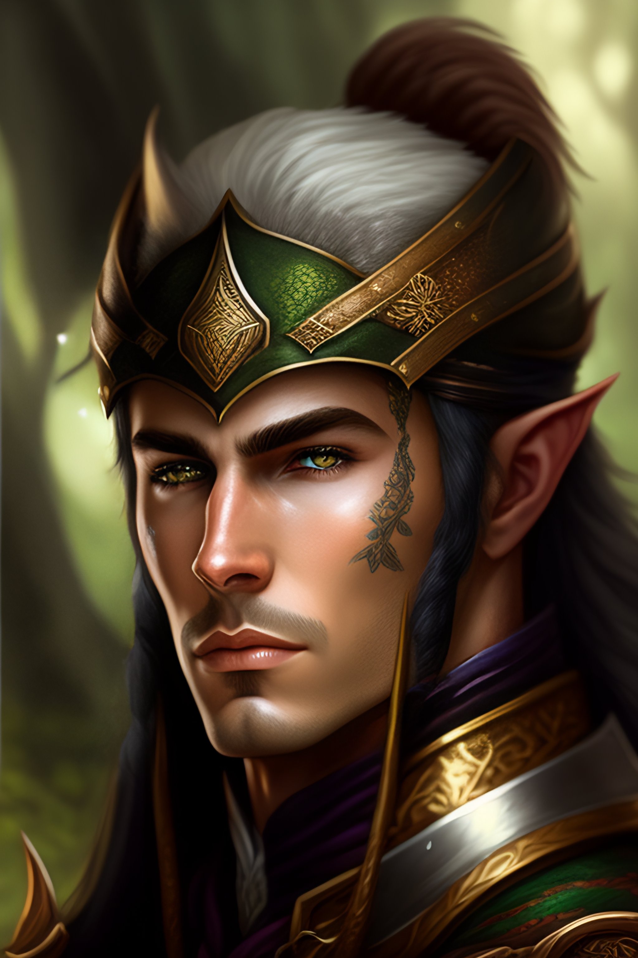 lexica-fantasy-portrait-of-a-male-elf-ranger-custom-character-art