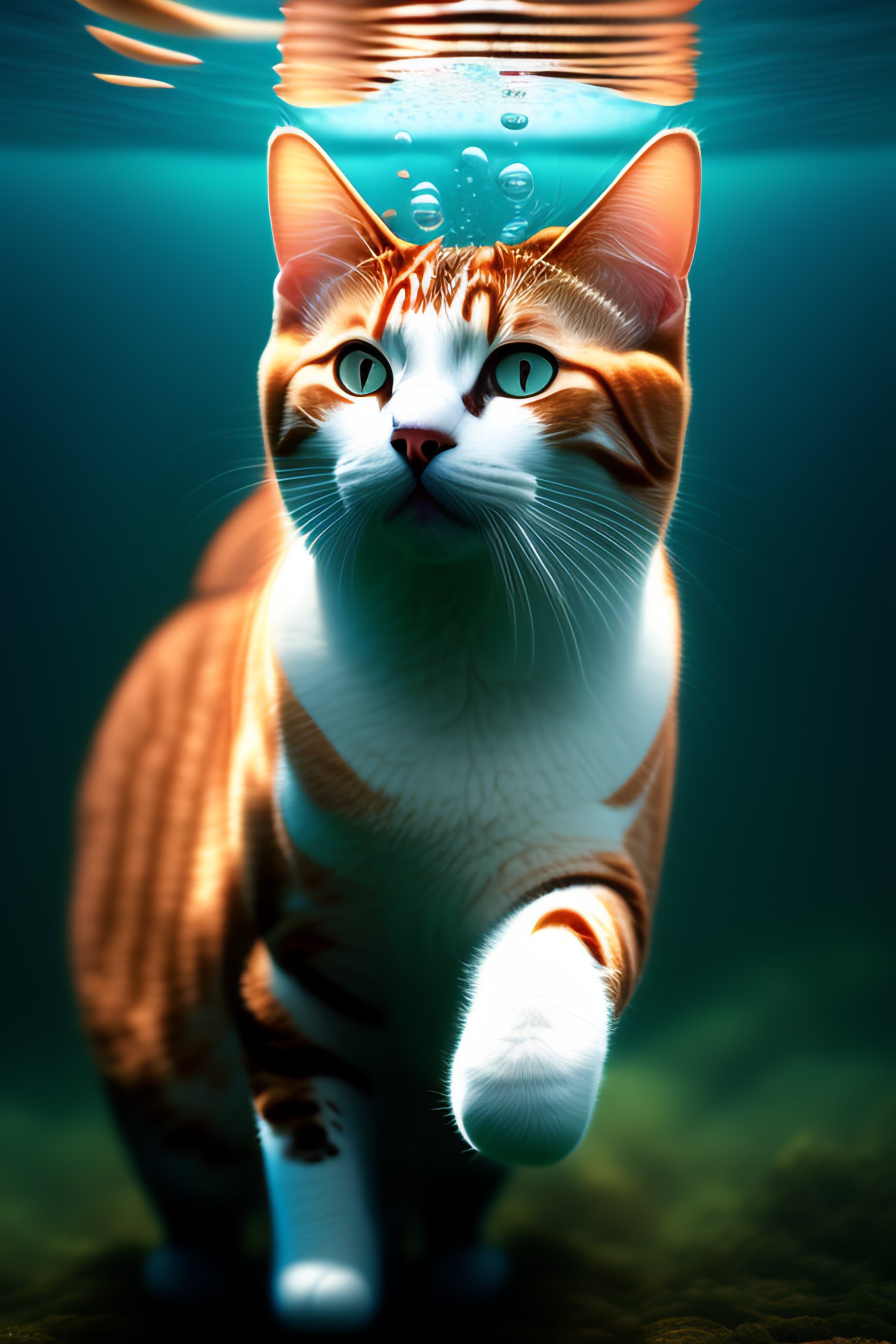 Lexica - Cat underwater