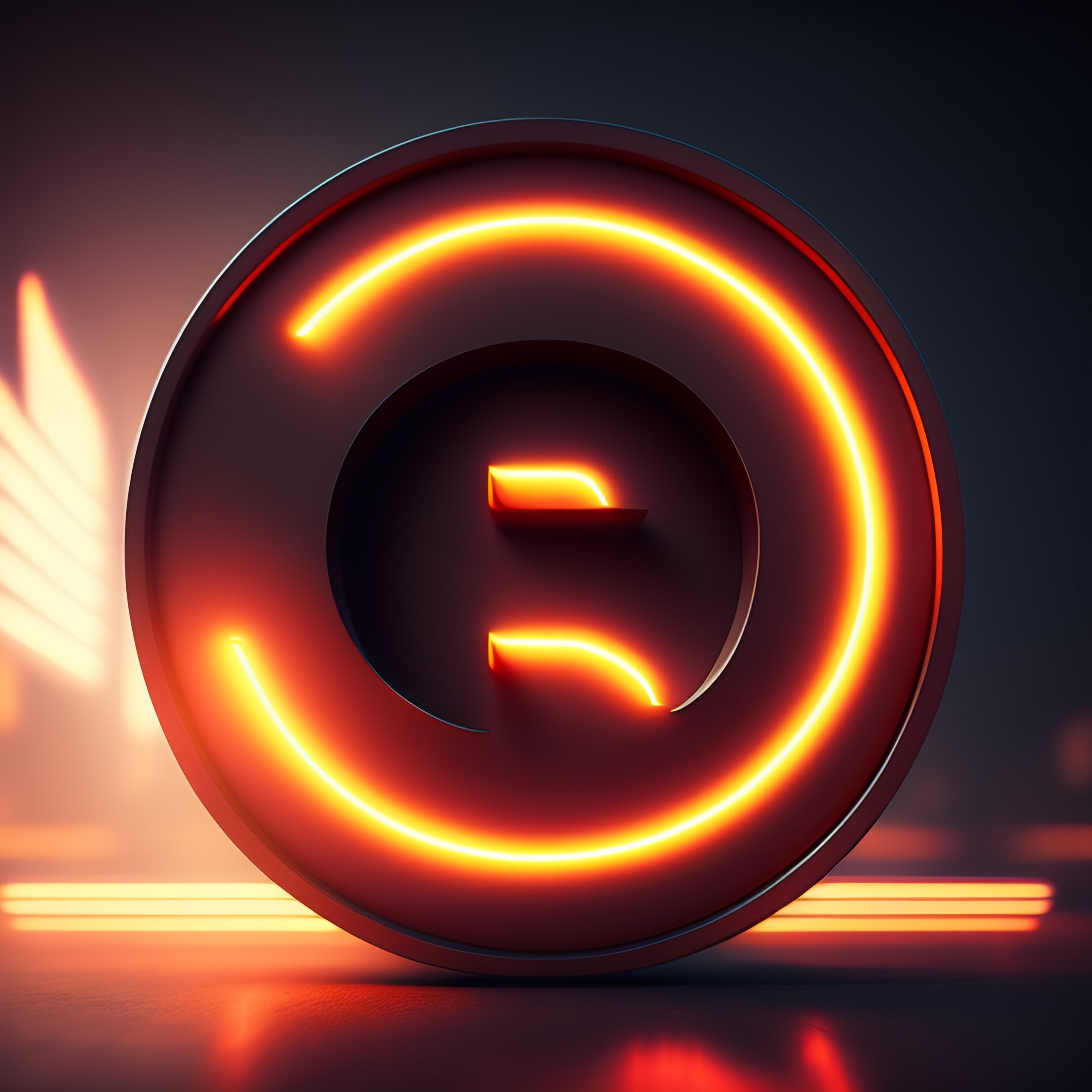 Lexica - D, letter, Futuristic Logo Cyberpunk, futuristic lighting