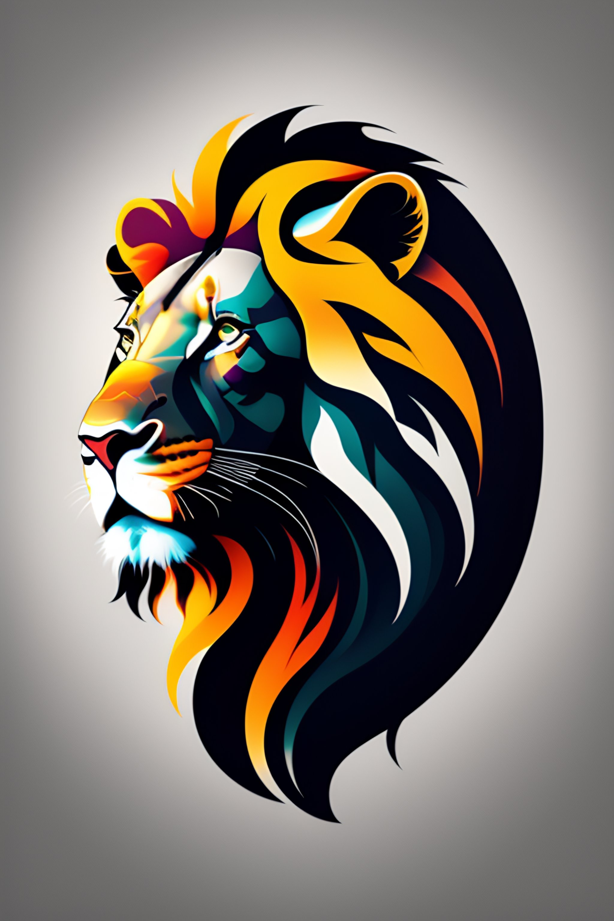 Lexica - Abstract lion logo, geometric lion logo, abstract, logo ...