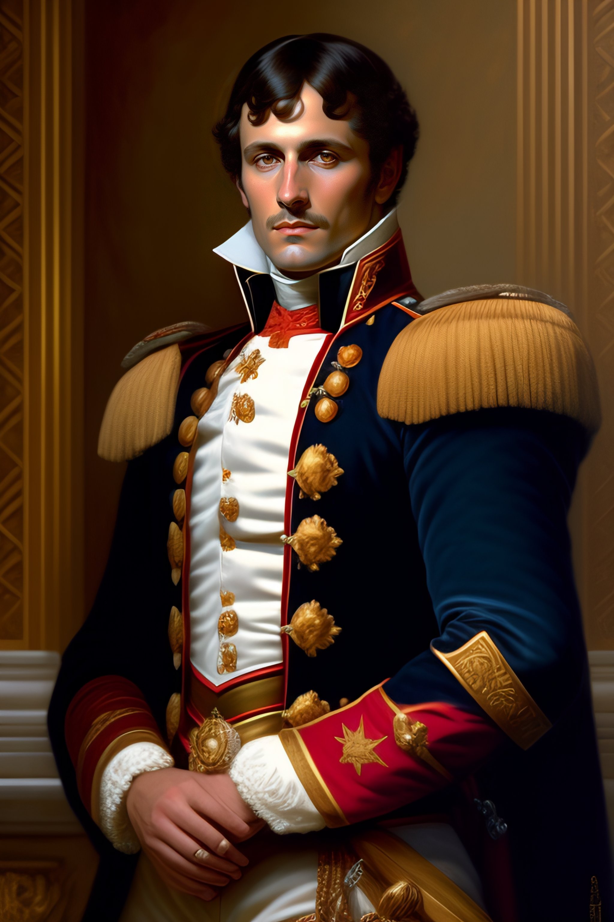 Lexica - Napoleon Bonaparte as a fantasy D&D character, portrait art by ...