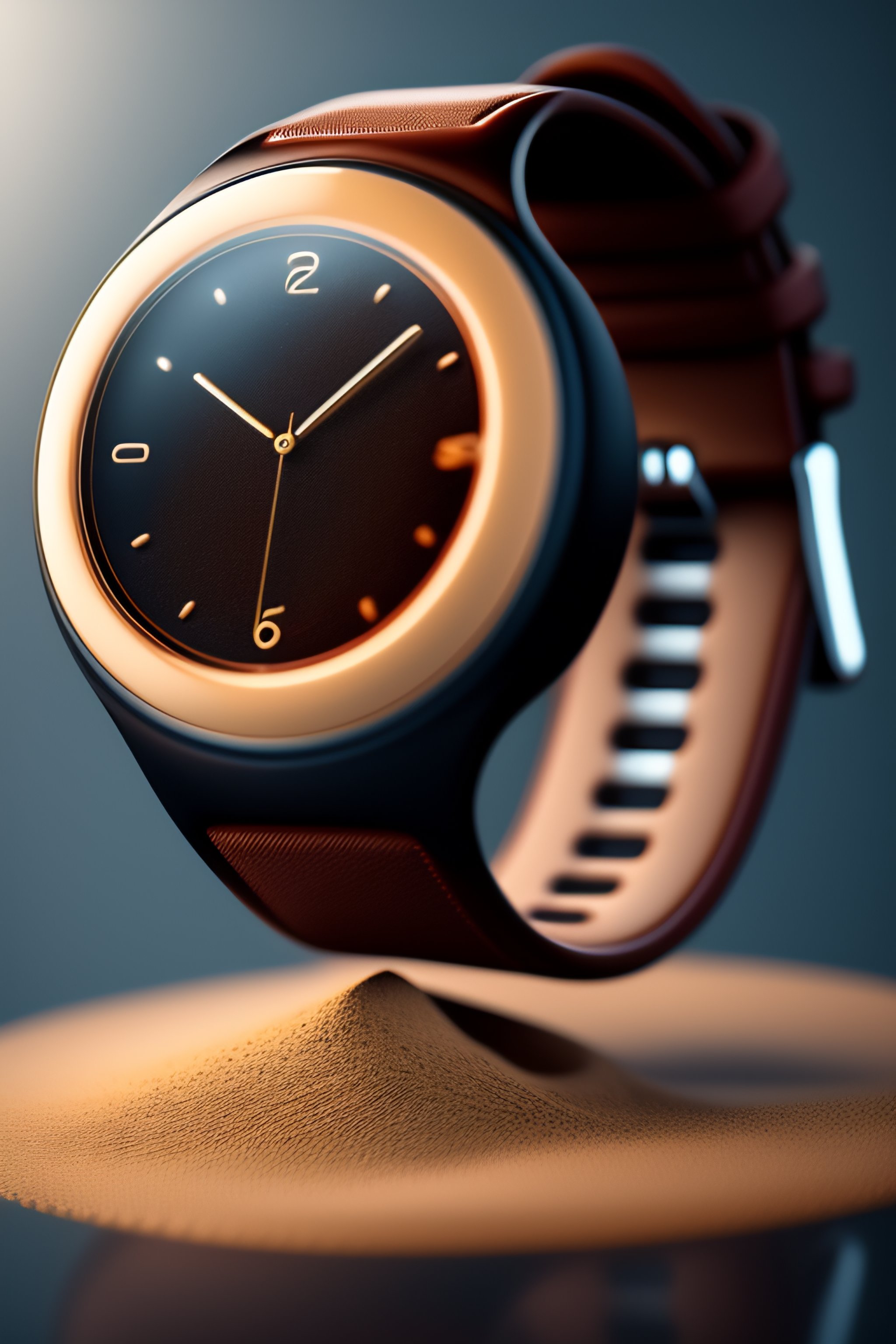 Lexica - Watch body design , coffee concept, HD luxury render, 4k