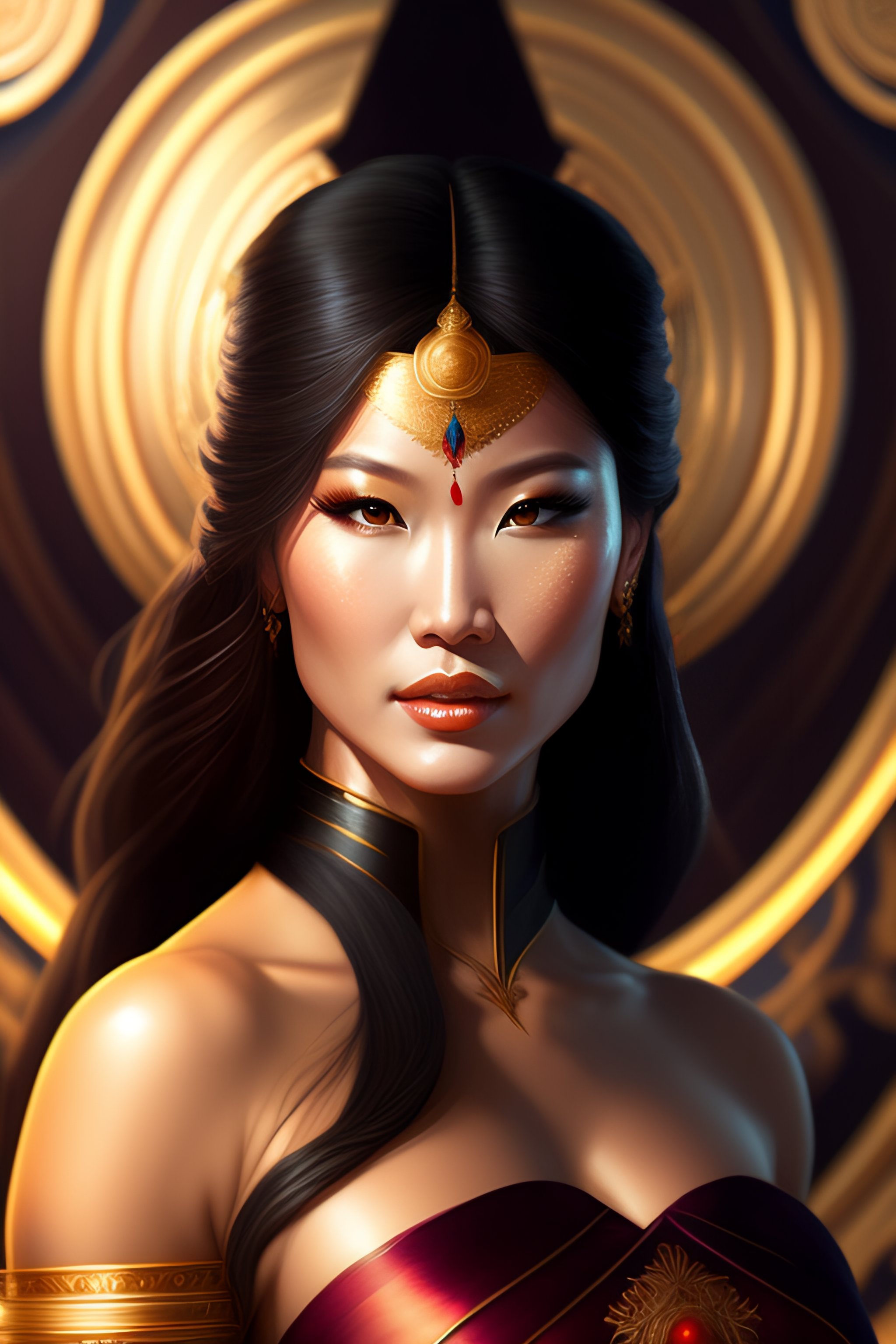 Lexica - Portrait kelly hu as an angry goddess, intricate, elegant, highly  detailed, digital painting, artstation, concept art, smooth, sharp focus,  ...