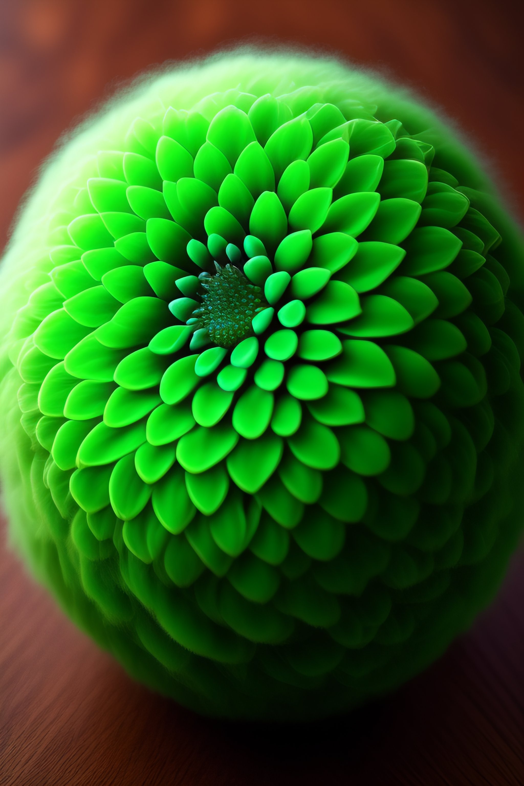 Lexica Green fluffy texture