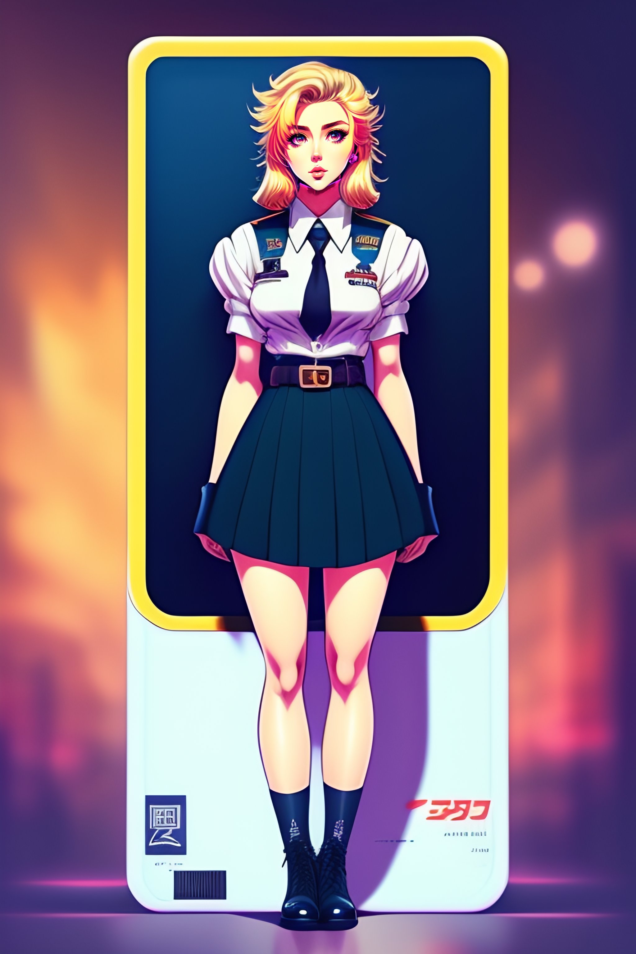 Lexica Vintage 80s Anime Style Schoolgirl Scarlett Johansson