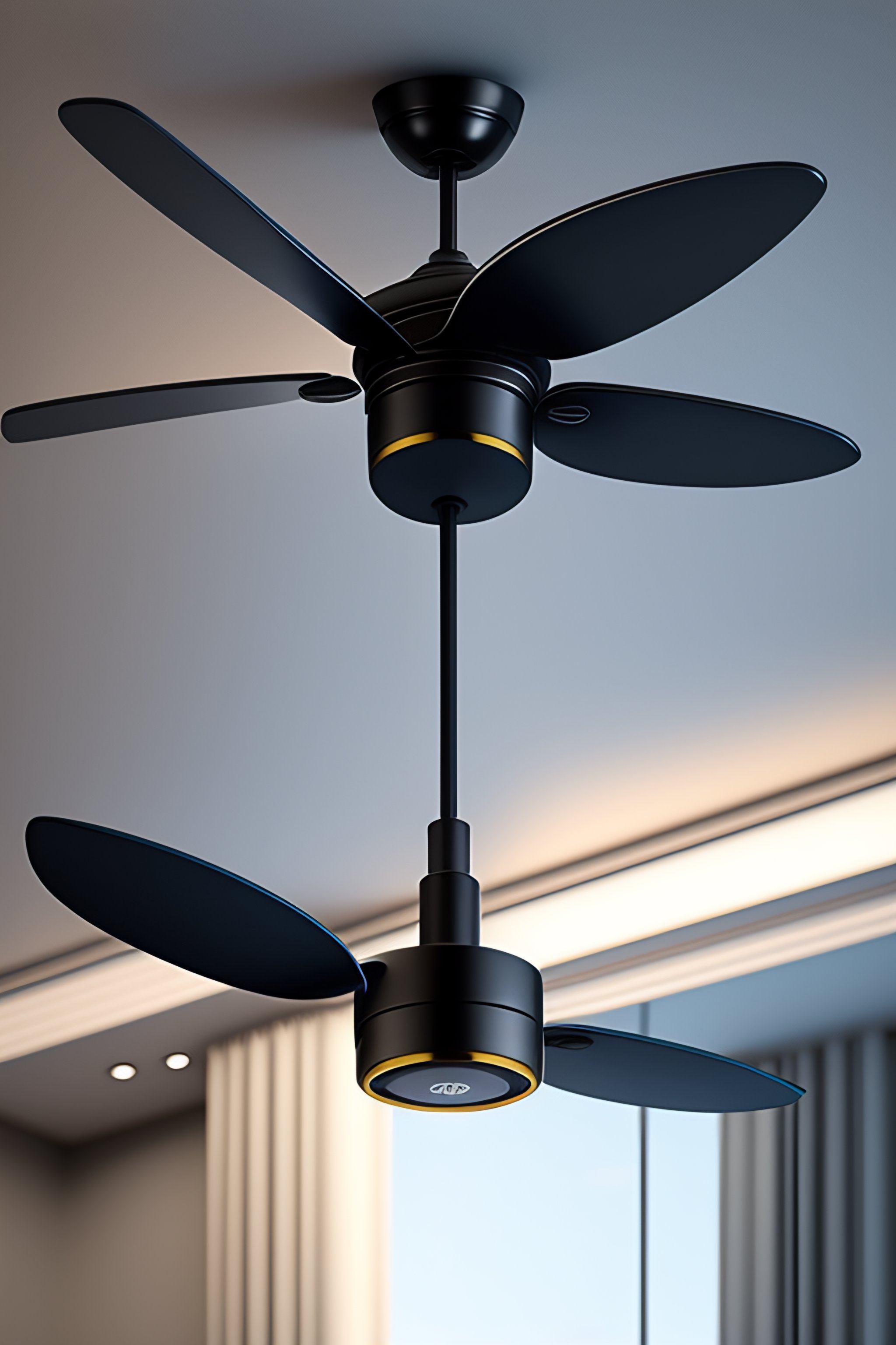 Lexica Modern bladeless ceiling fan in the style of dyson