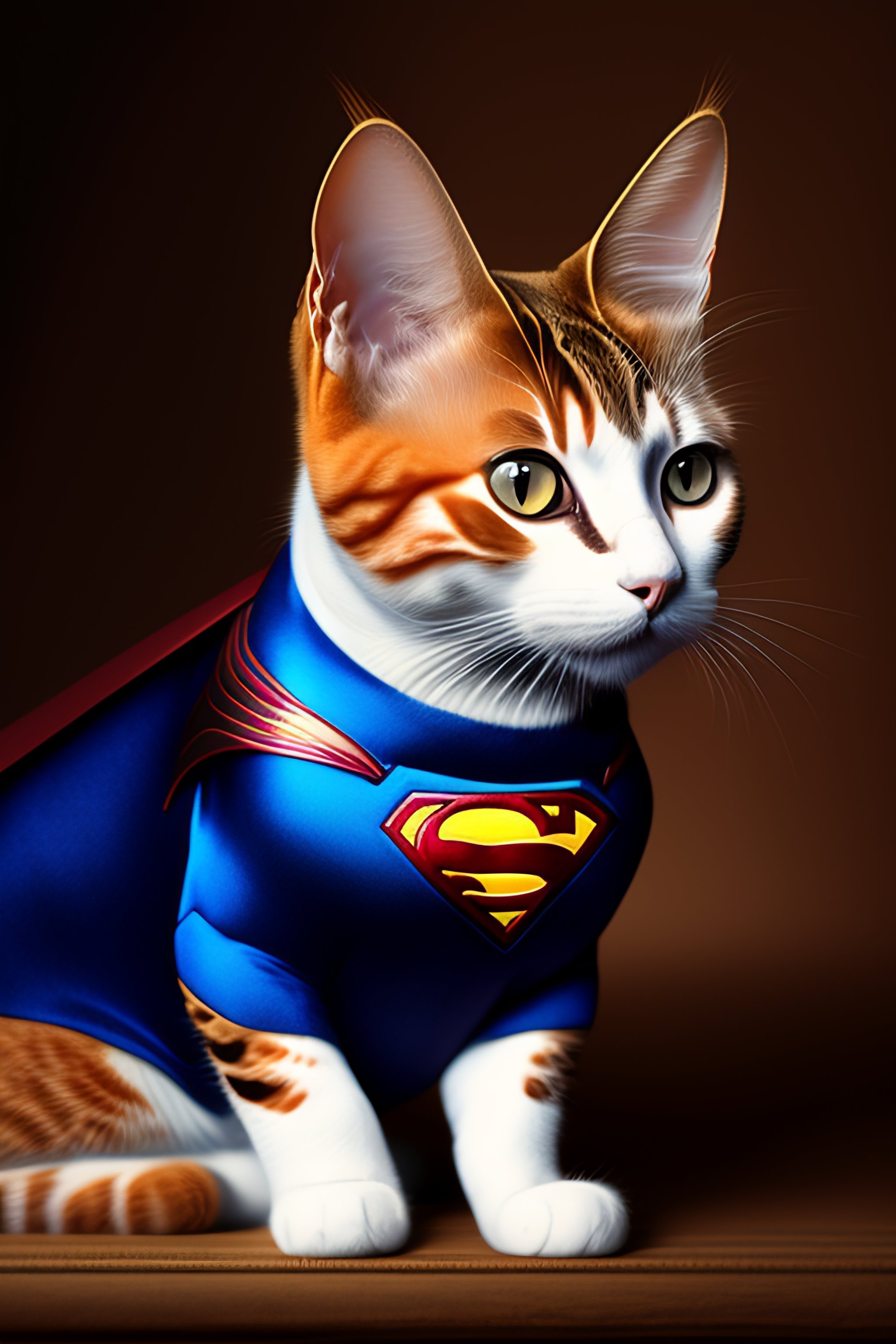 Lexica - Strong cat man like superman