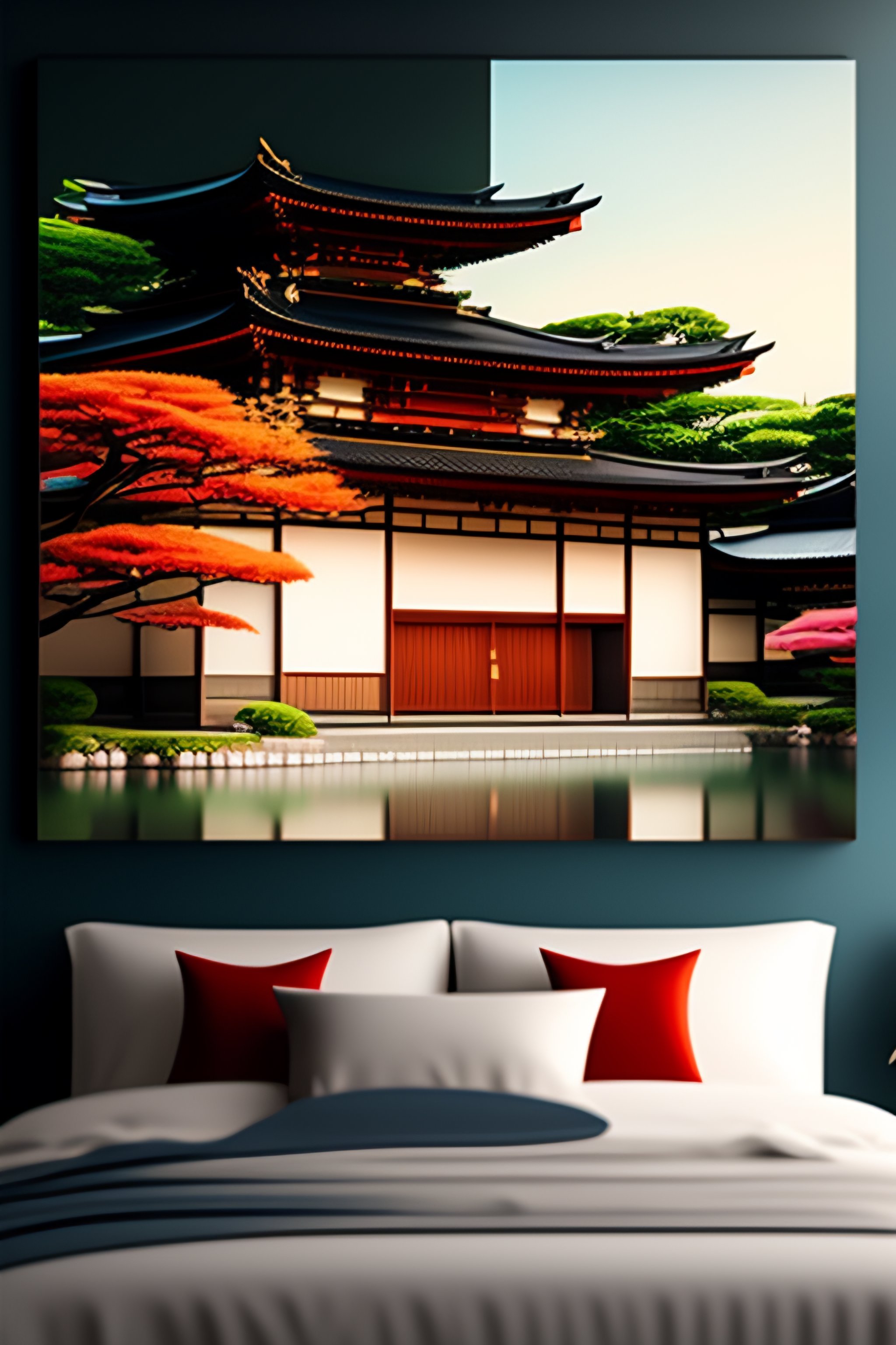 Lexica - Japanese art inspired wallflower wall print of a cute tokyo ...