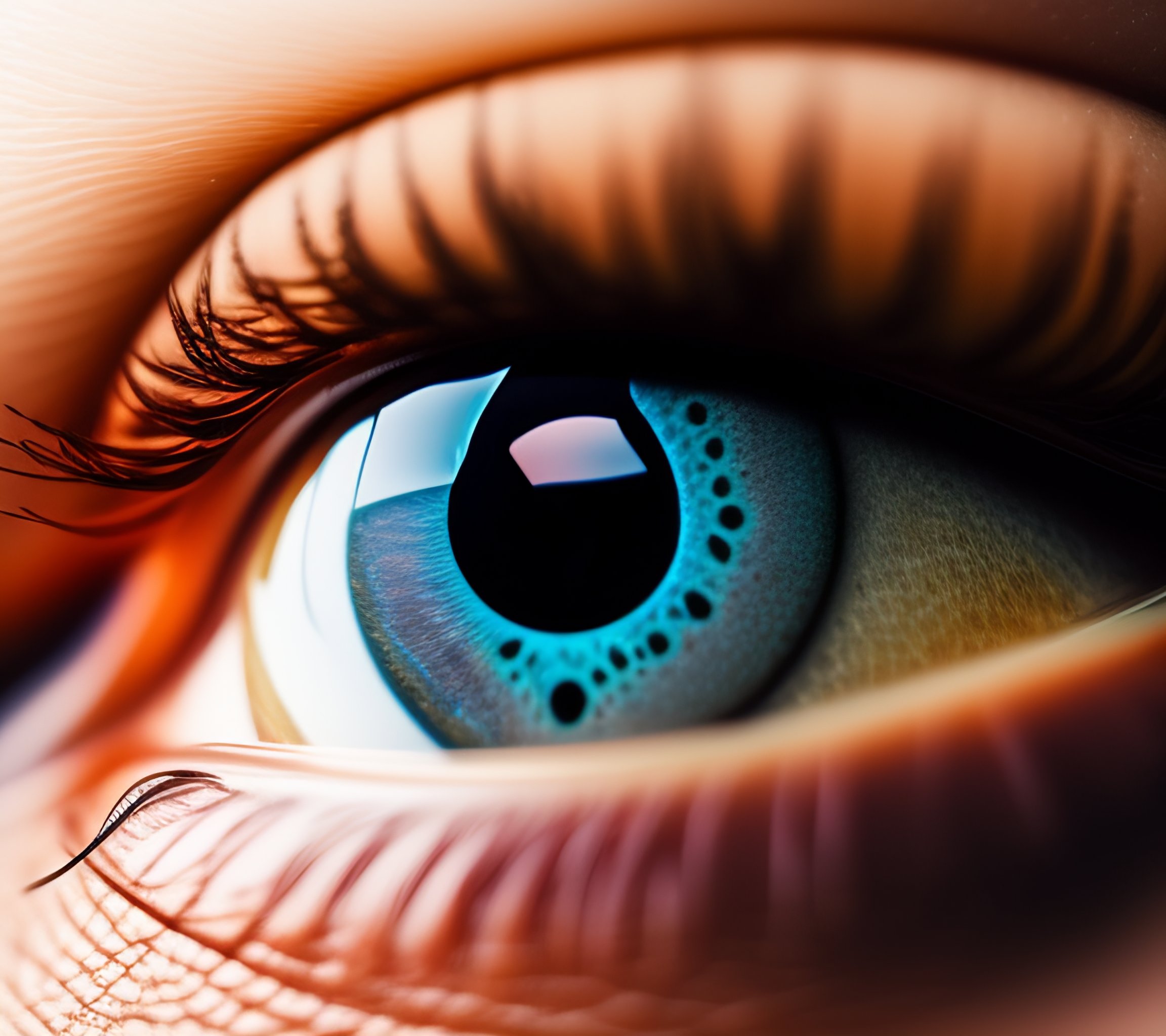 Lexica - Human eye with a camera lens